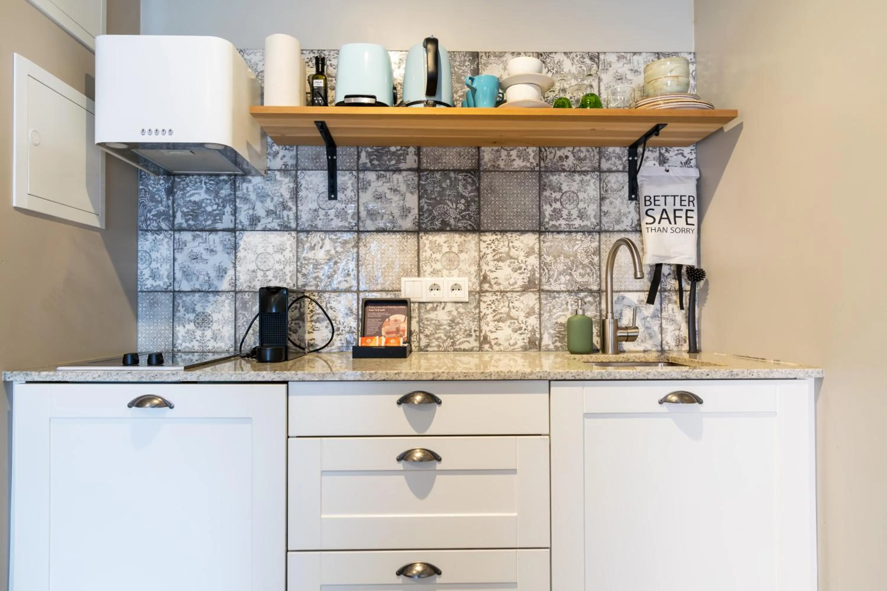 Kitchen or kitchenette in Saga Studios by Heimaleiga