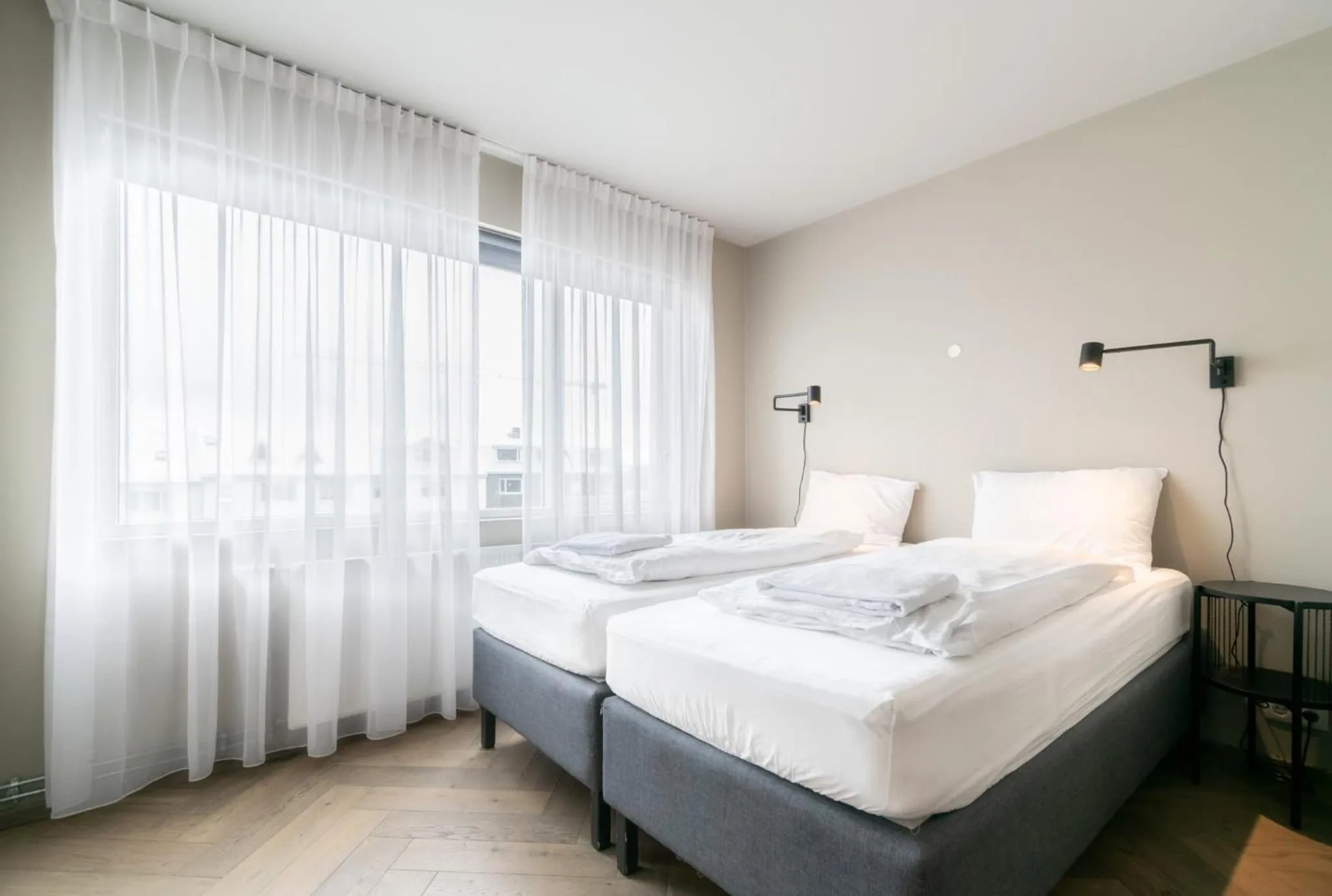 Bedroom, Bed in Saga Studios by Heimaleiga