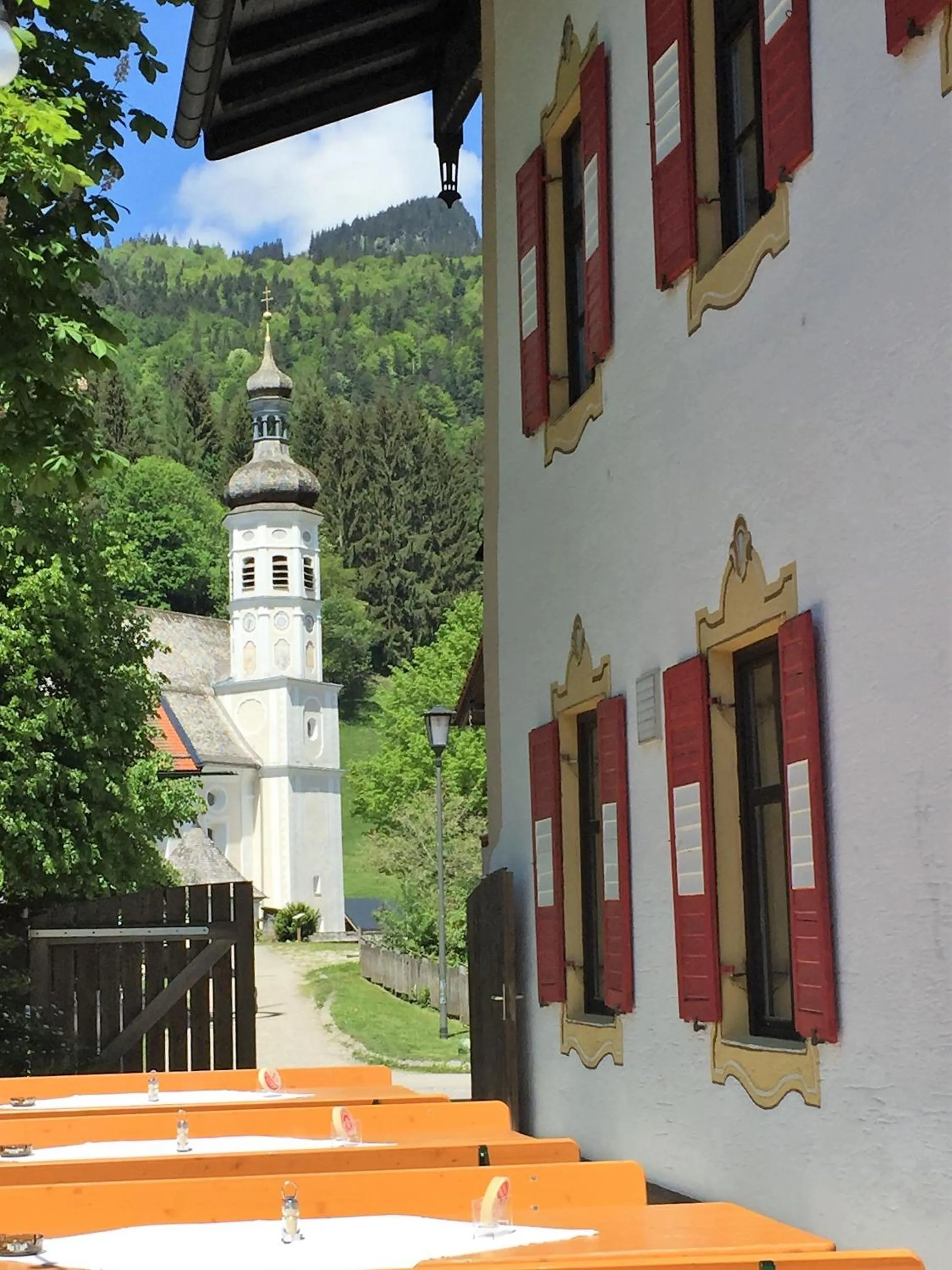 Landmark view in Posthotel Sachrang