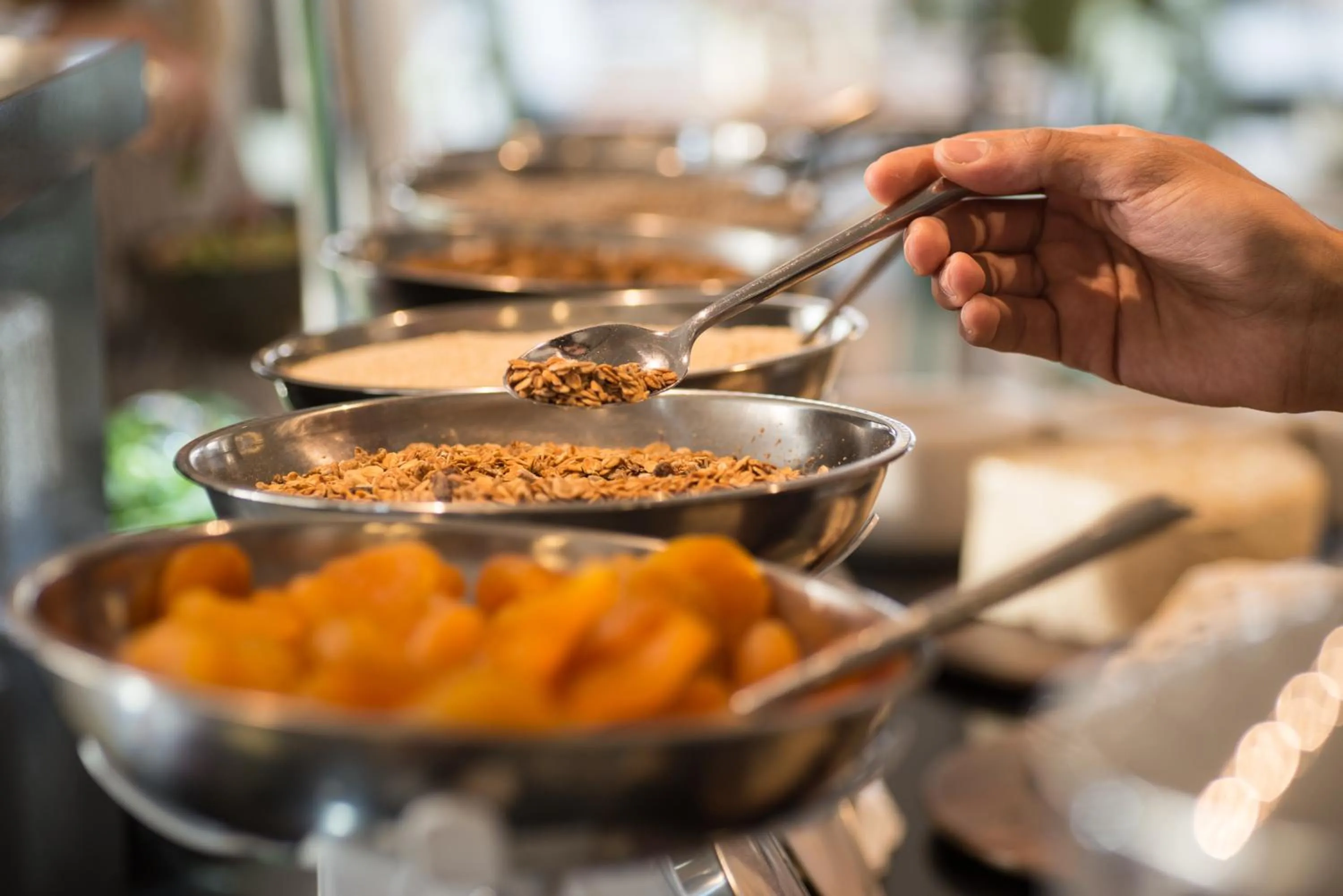 Buffet breakfast in U Boutique Kinneret by the Sea of Galilee