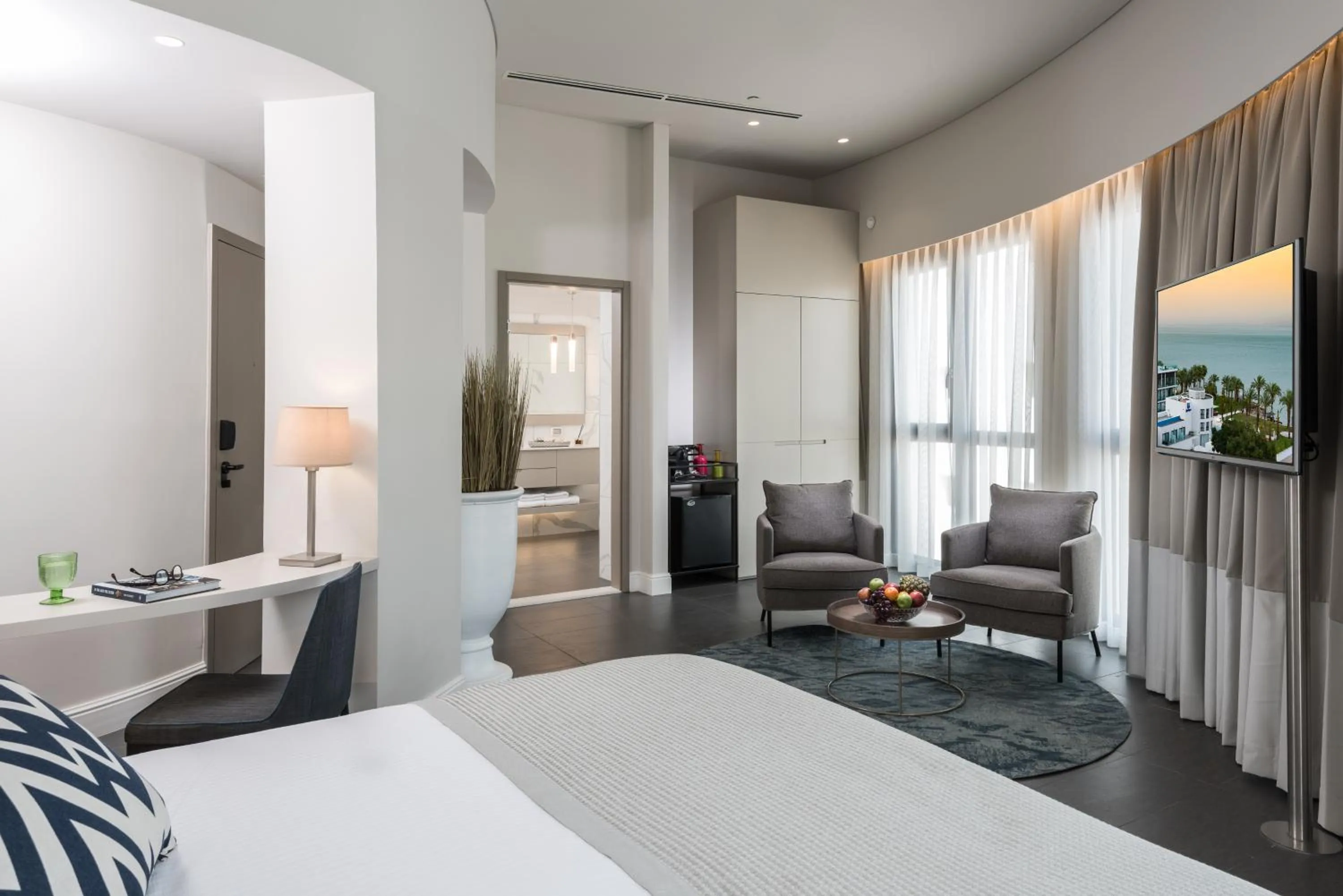 Living room, Bed in U Boutique Kinneret by the Sea of Galilee