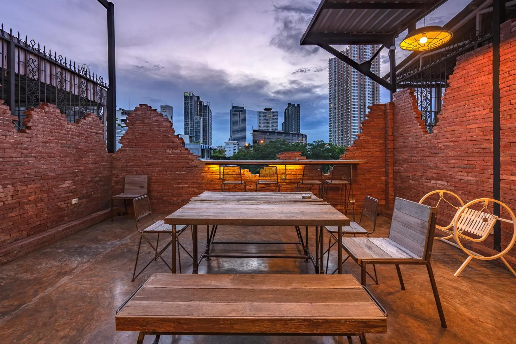 Patio in Siam Plug In Hostel