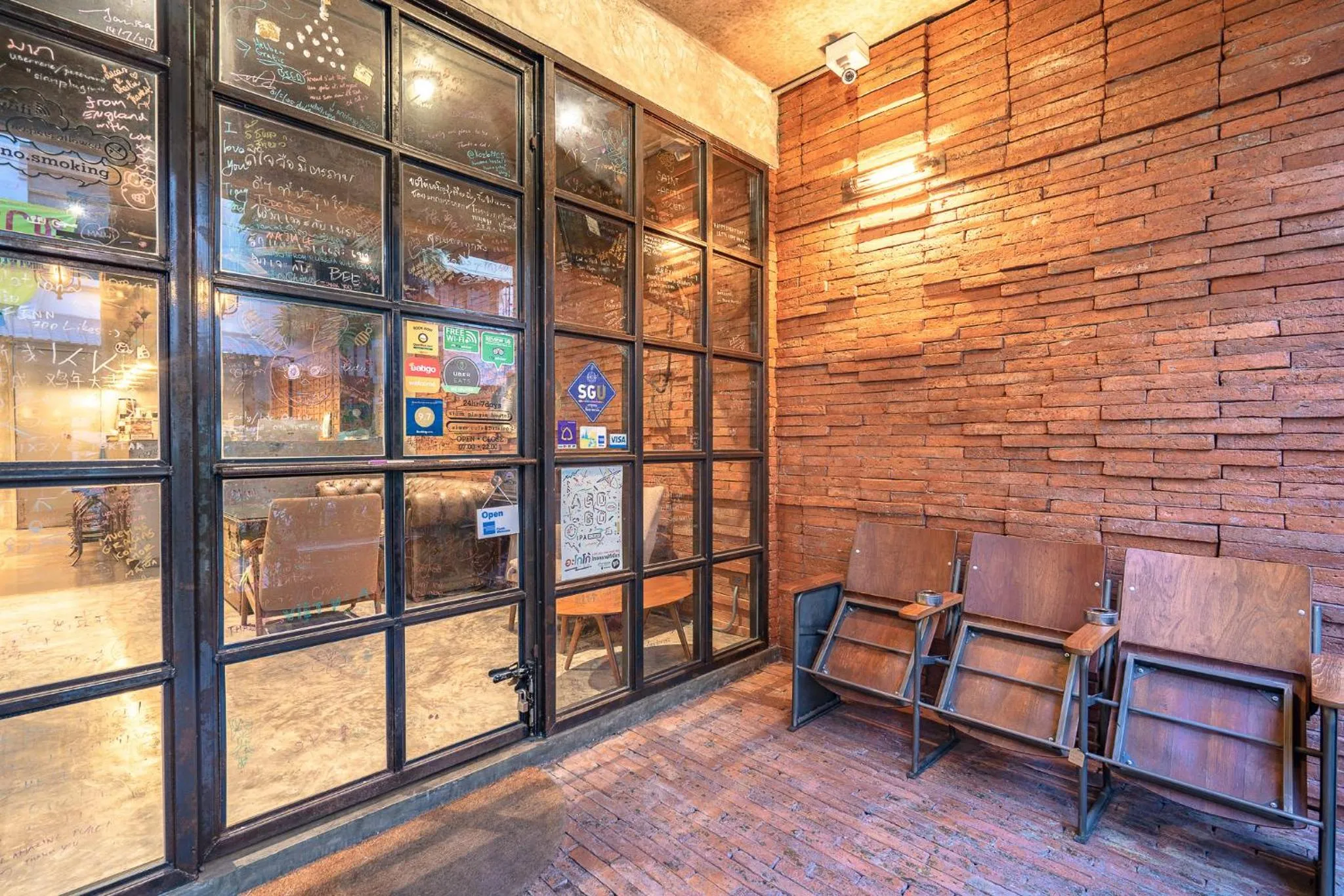 Patio in Siam Plug In Hostel