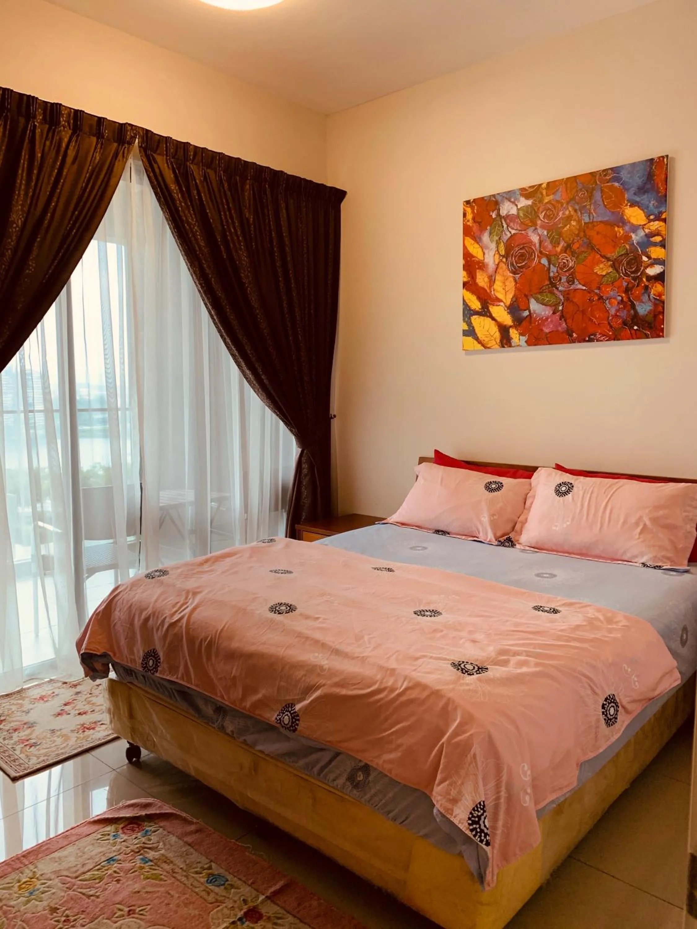 Bed in Skyview Univ360 Place Facing Mines Lake