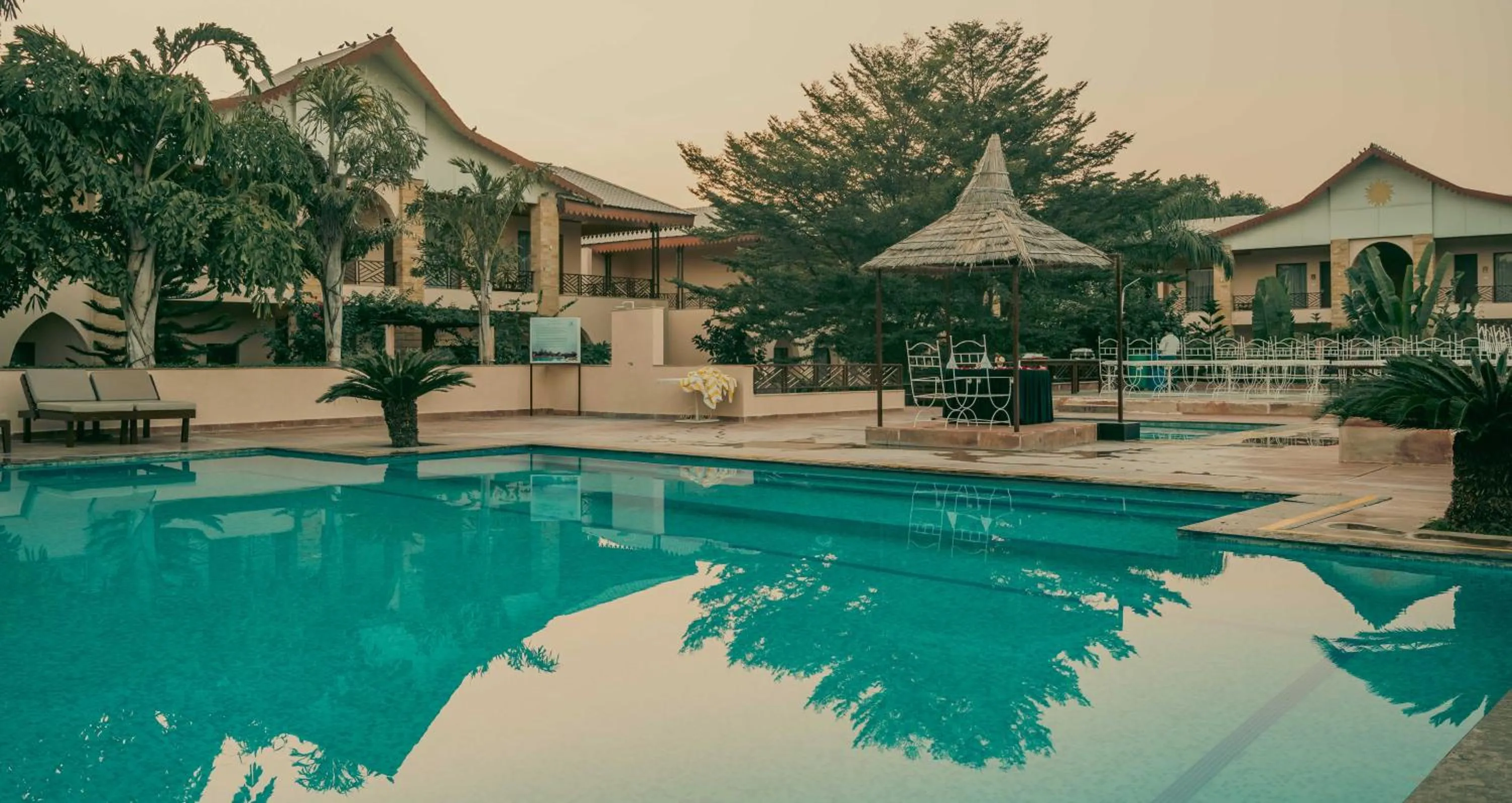 Pool view in Abhyaran Resort & Spa Ranthambore