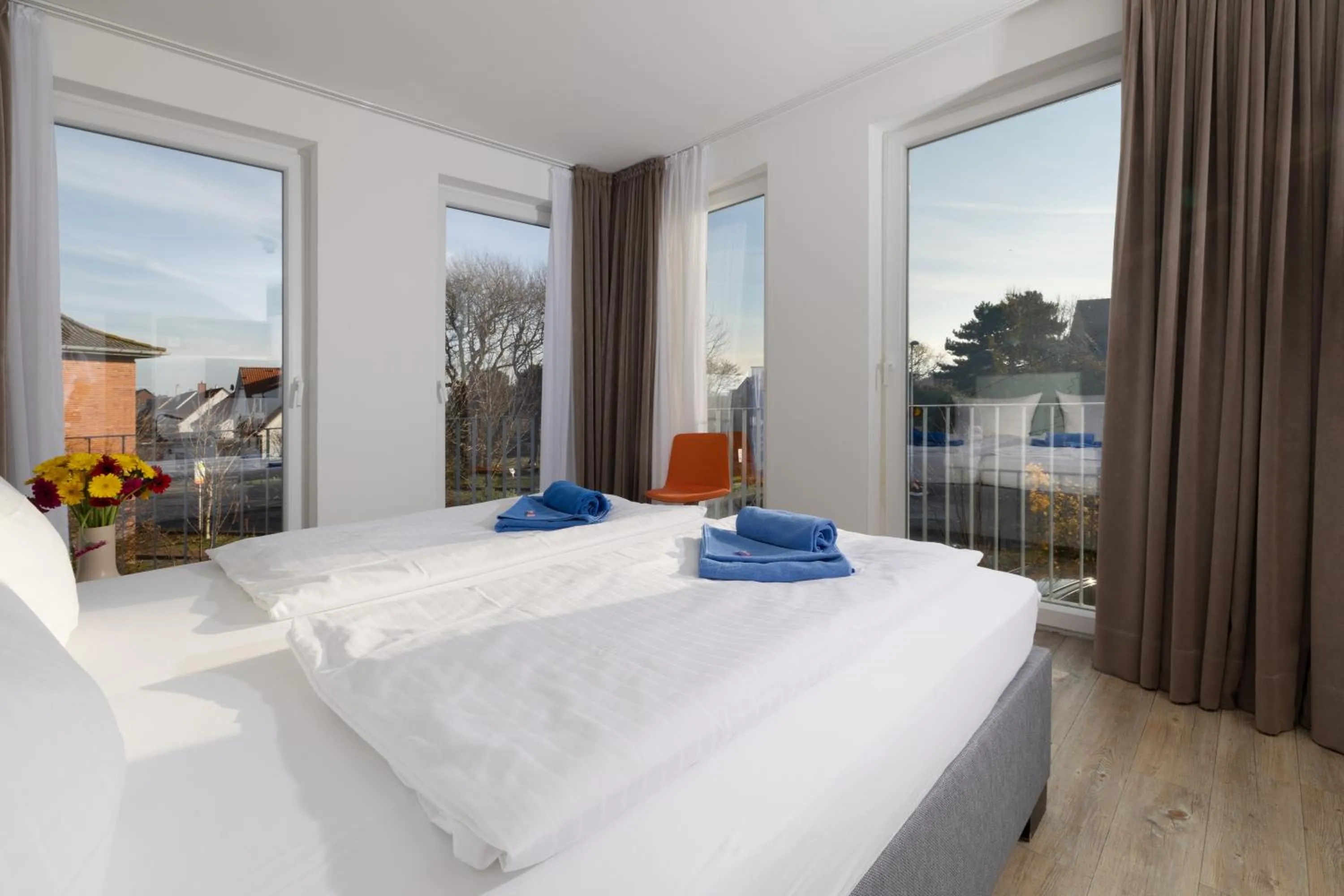 Bedroom, Bed in Haus KLIPPER Norderney