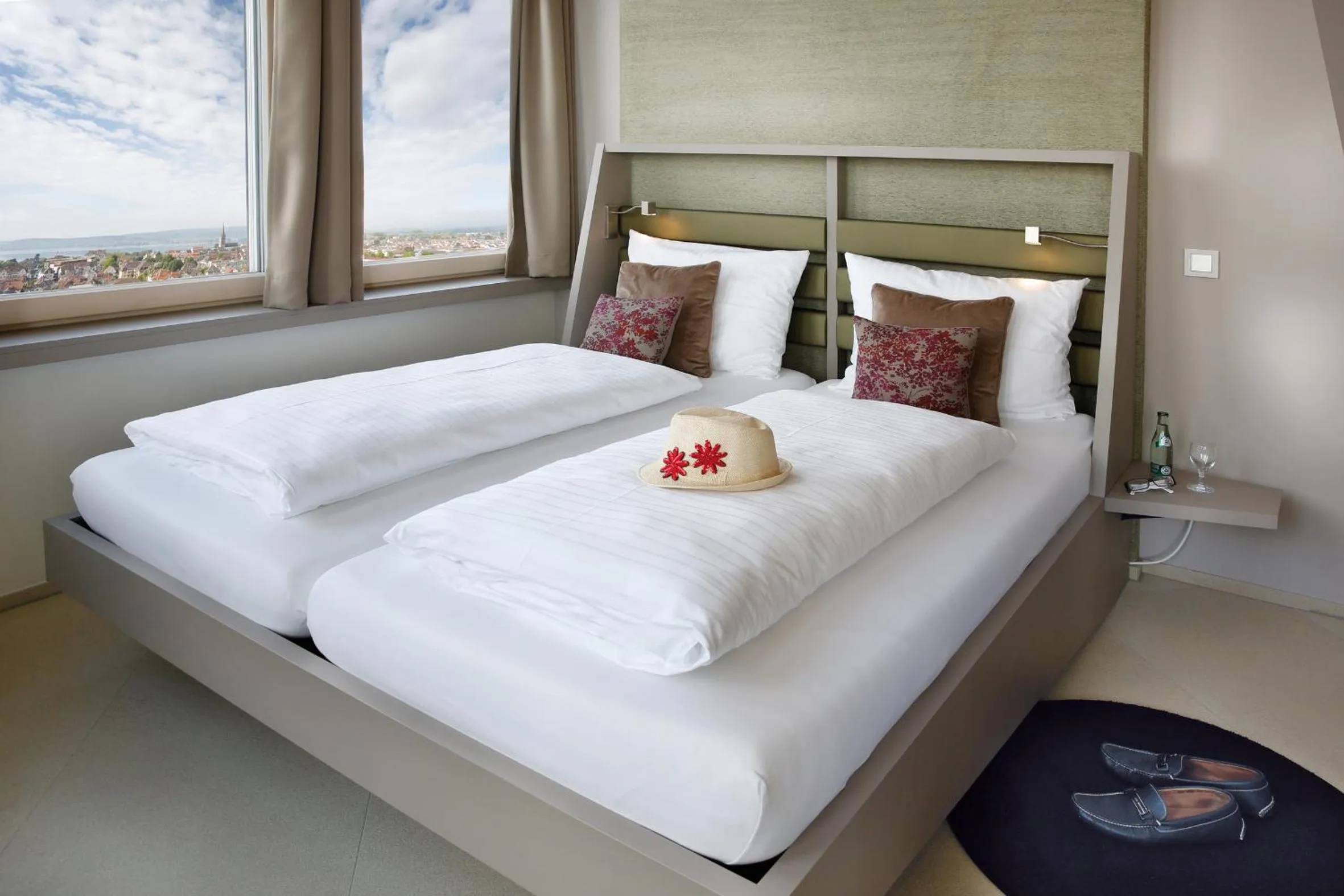 Bed in aquaTurm Hotel & Energie