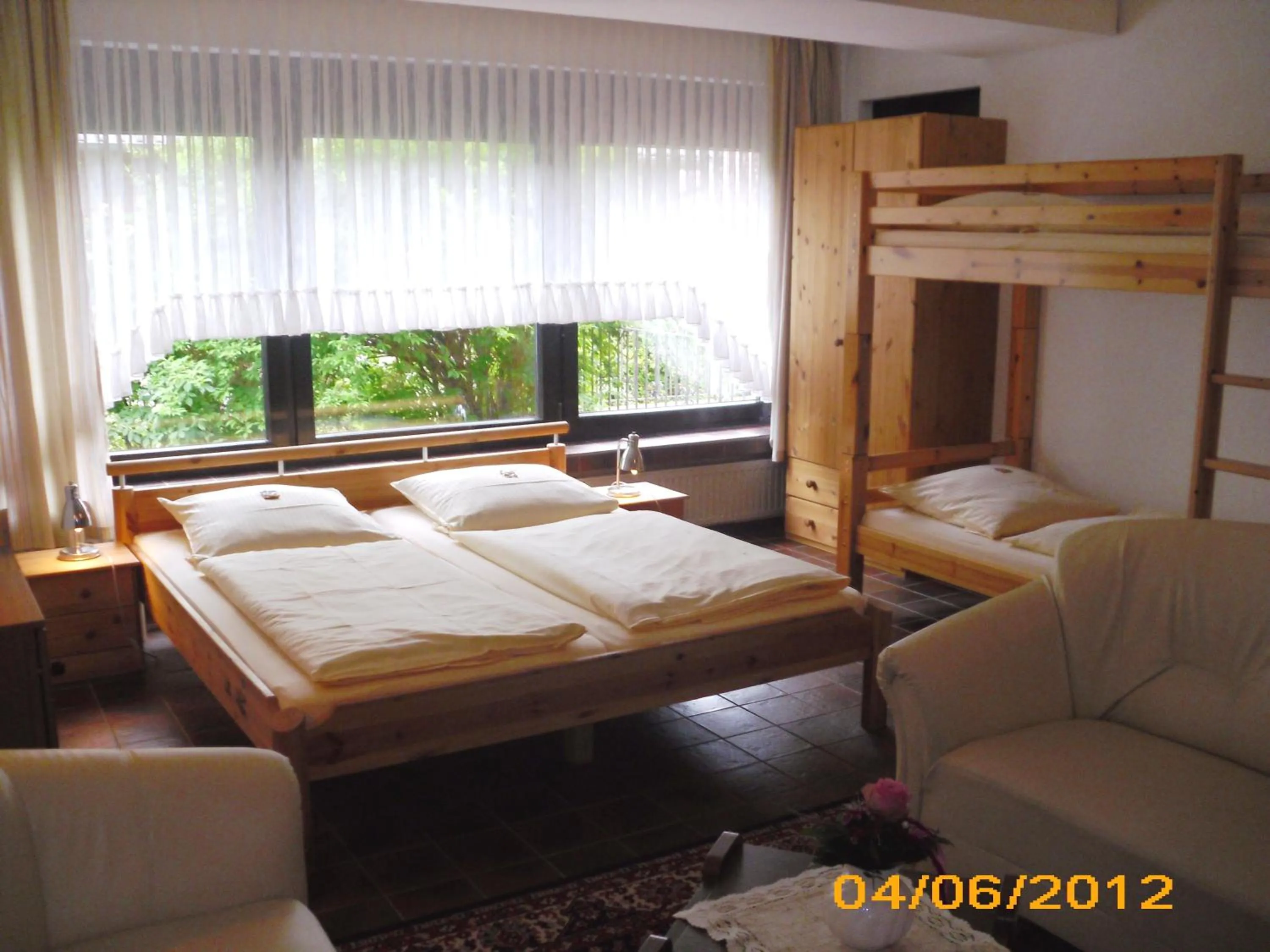 Bed in Heidehotel Anna