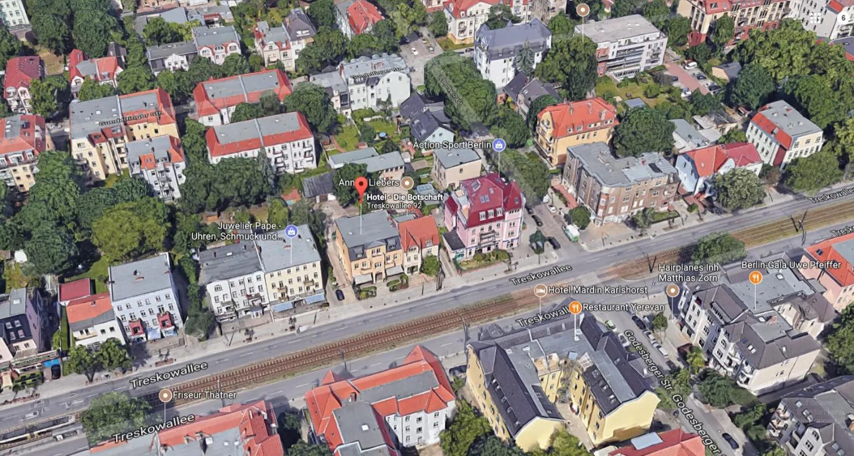 Bird's eye view in Botschaft