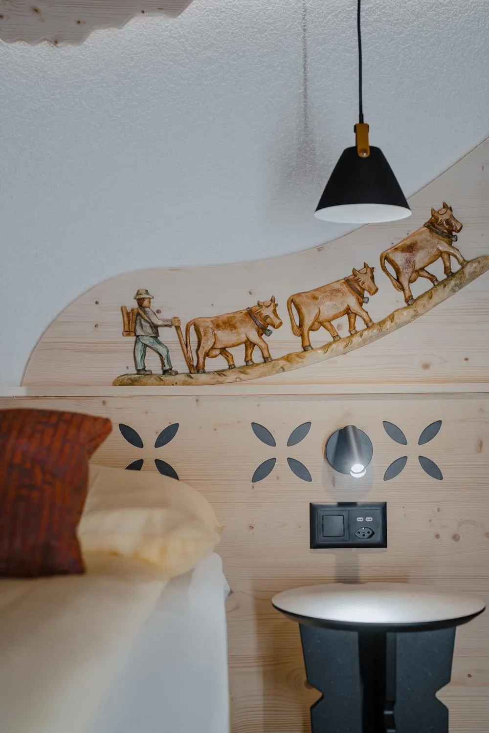 Bed in Hotel Central Wolter - Grindelwald