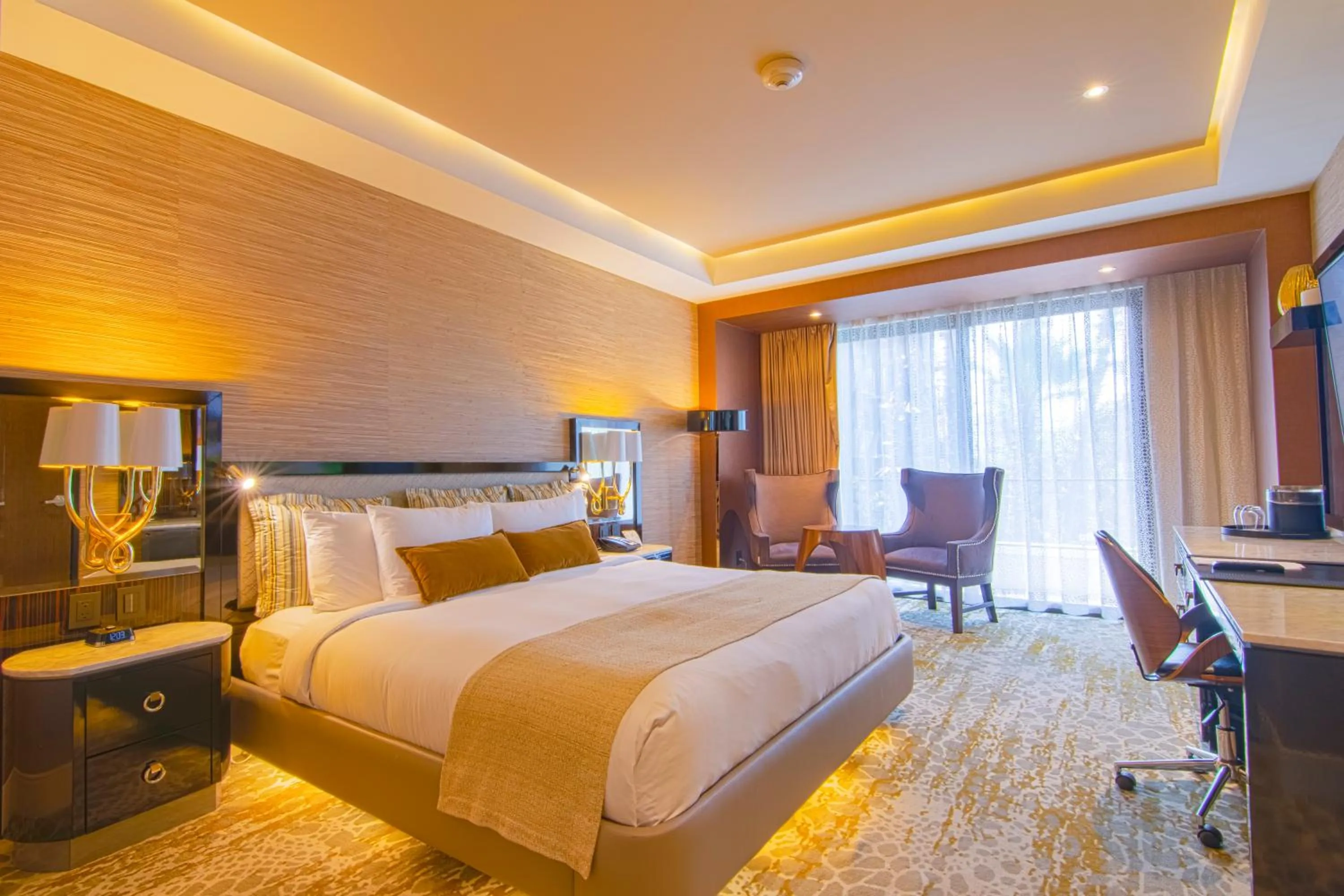 Living room, Bed in K Tower Boutique Hotel By Lucerna