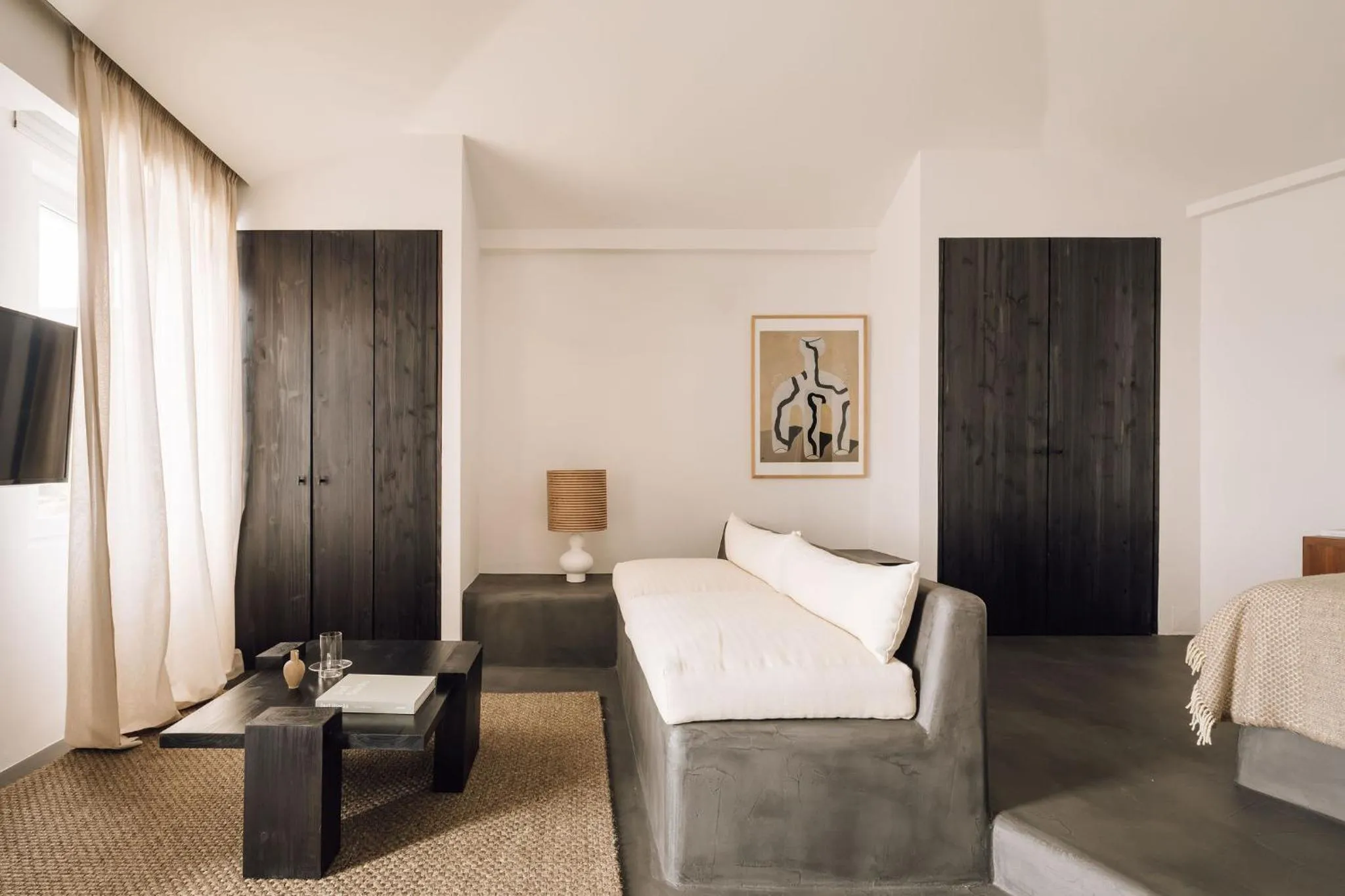 Living room, Bed in White Exclusive Suites & Villas