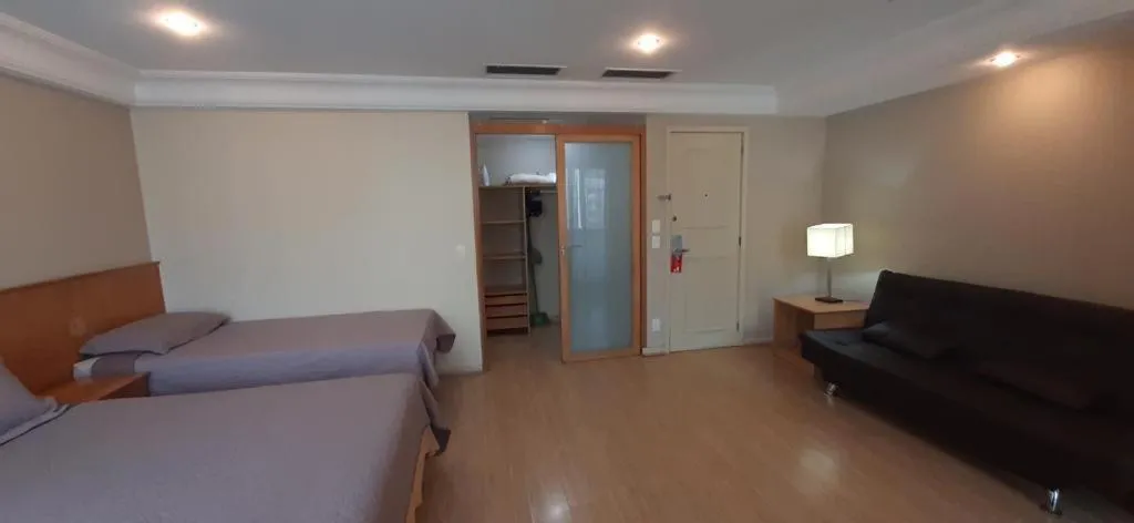 Bedroom in Mediterrâneo Flat - Apart-Hotel