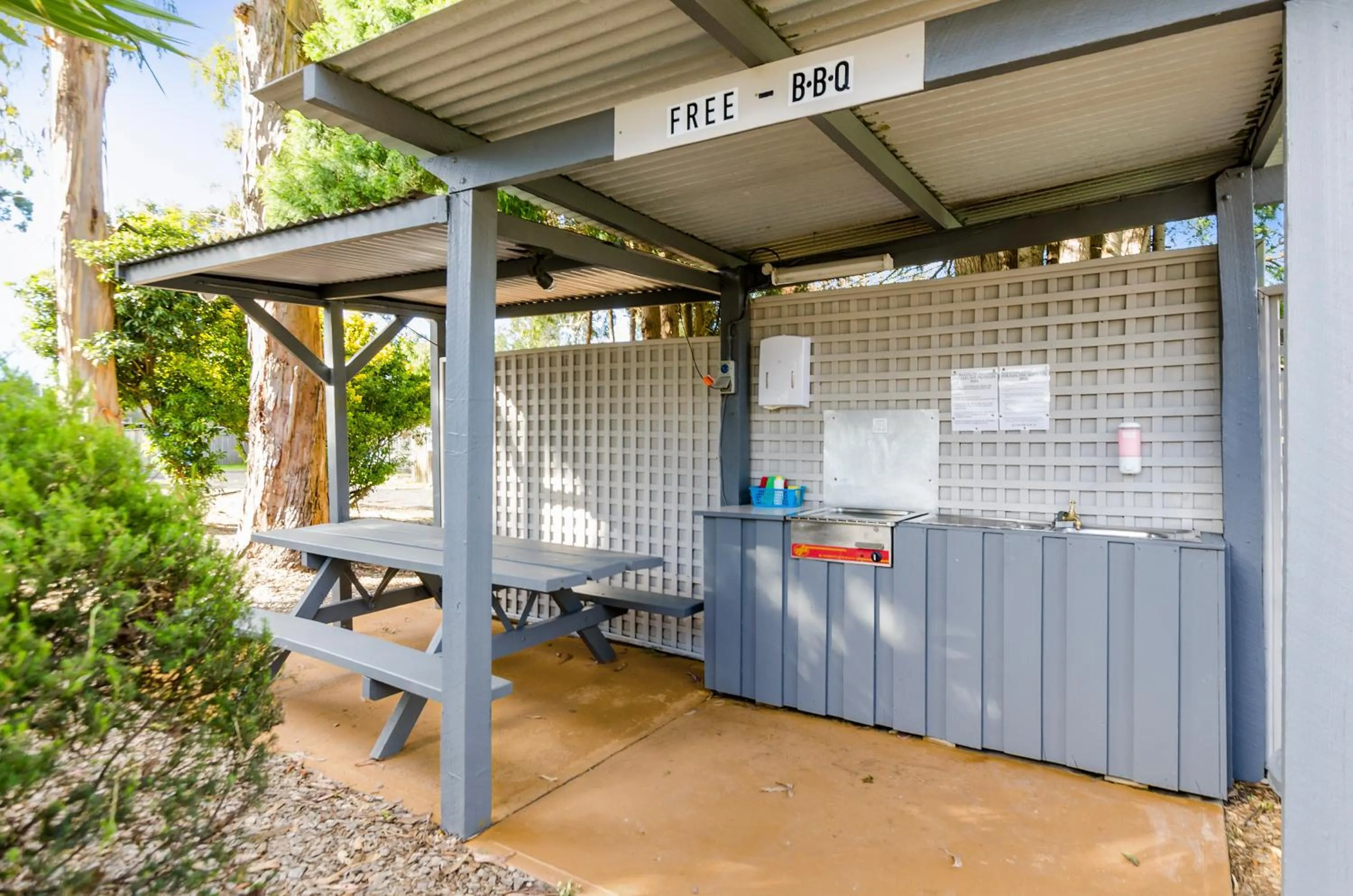 BBQ facilities in Mittagong Holiday Park