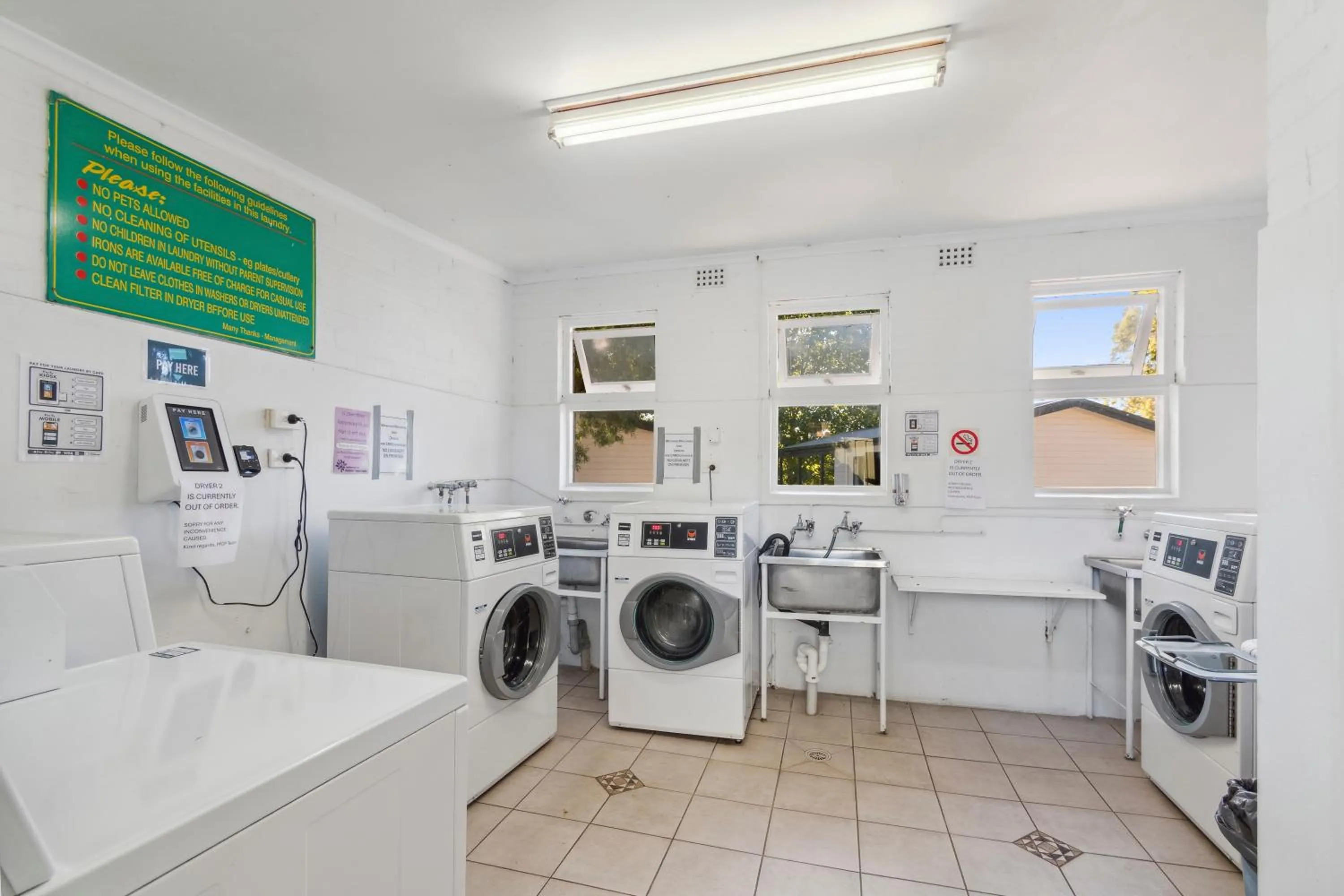 laundry in Mittagong Holiday Park