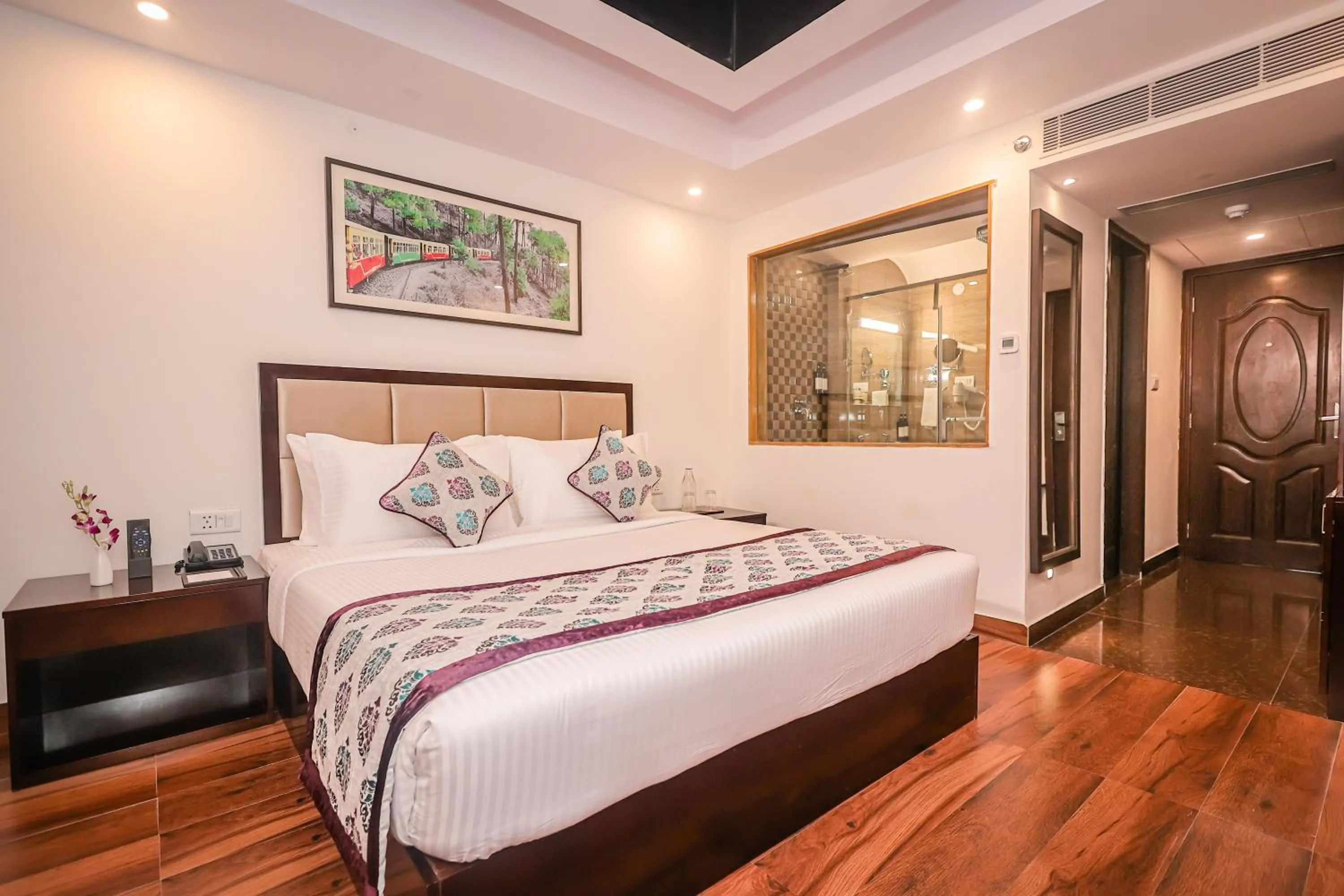 Photo of the whole room, Bed in Regenta Resort MARS Valley View Shoghi