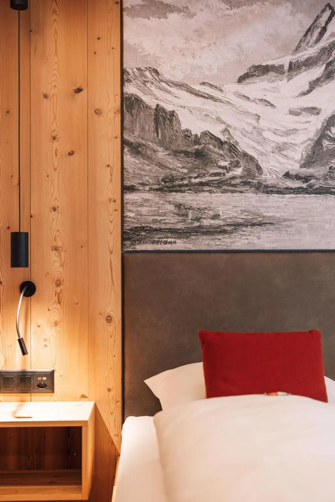 Bedroom, Bed in Hotel Gletschergarten