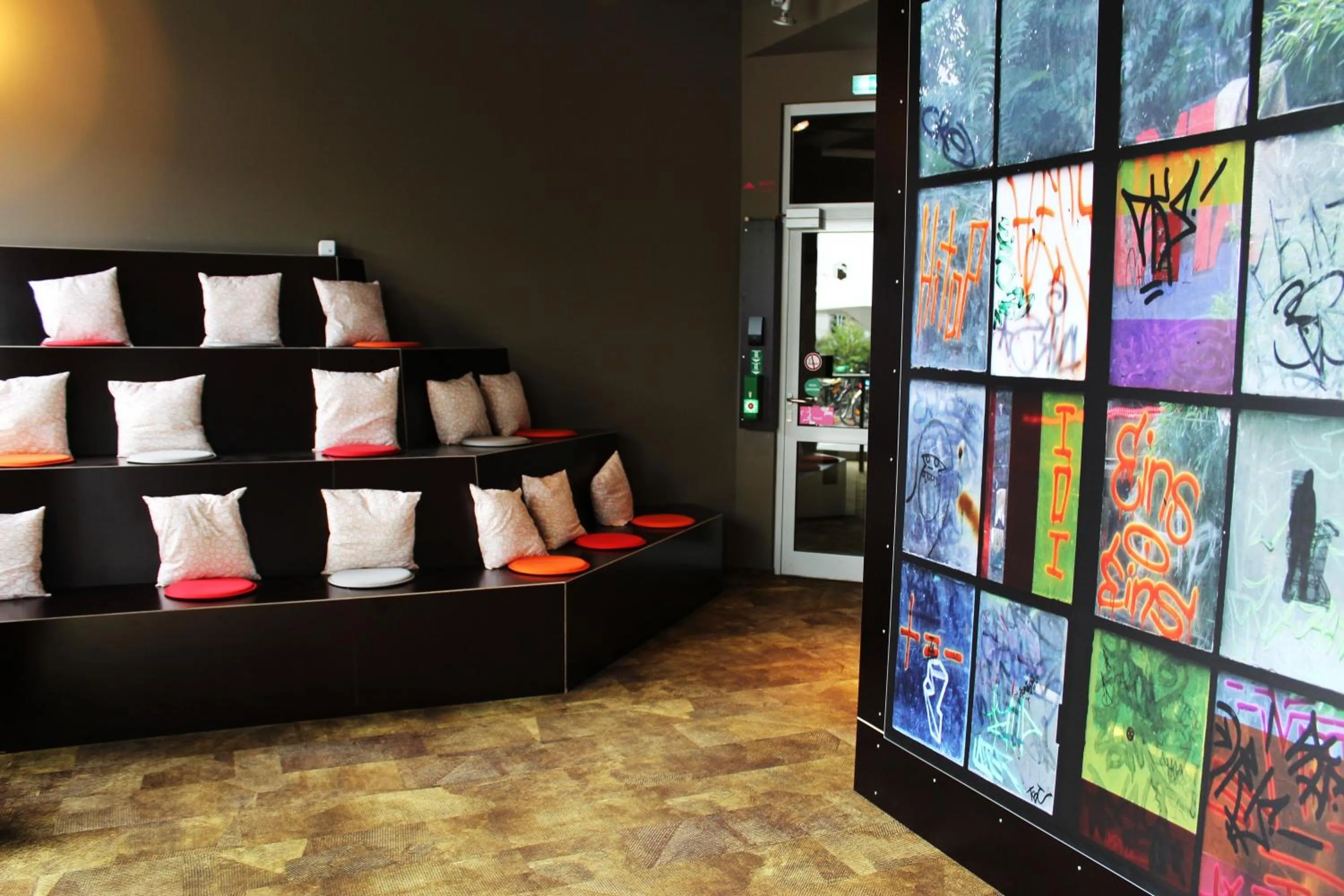 Decorative detail in BoxHotel Göttingen (App Based Hotel)