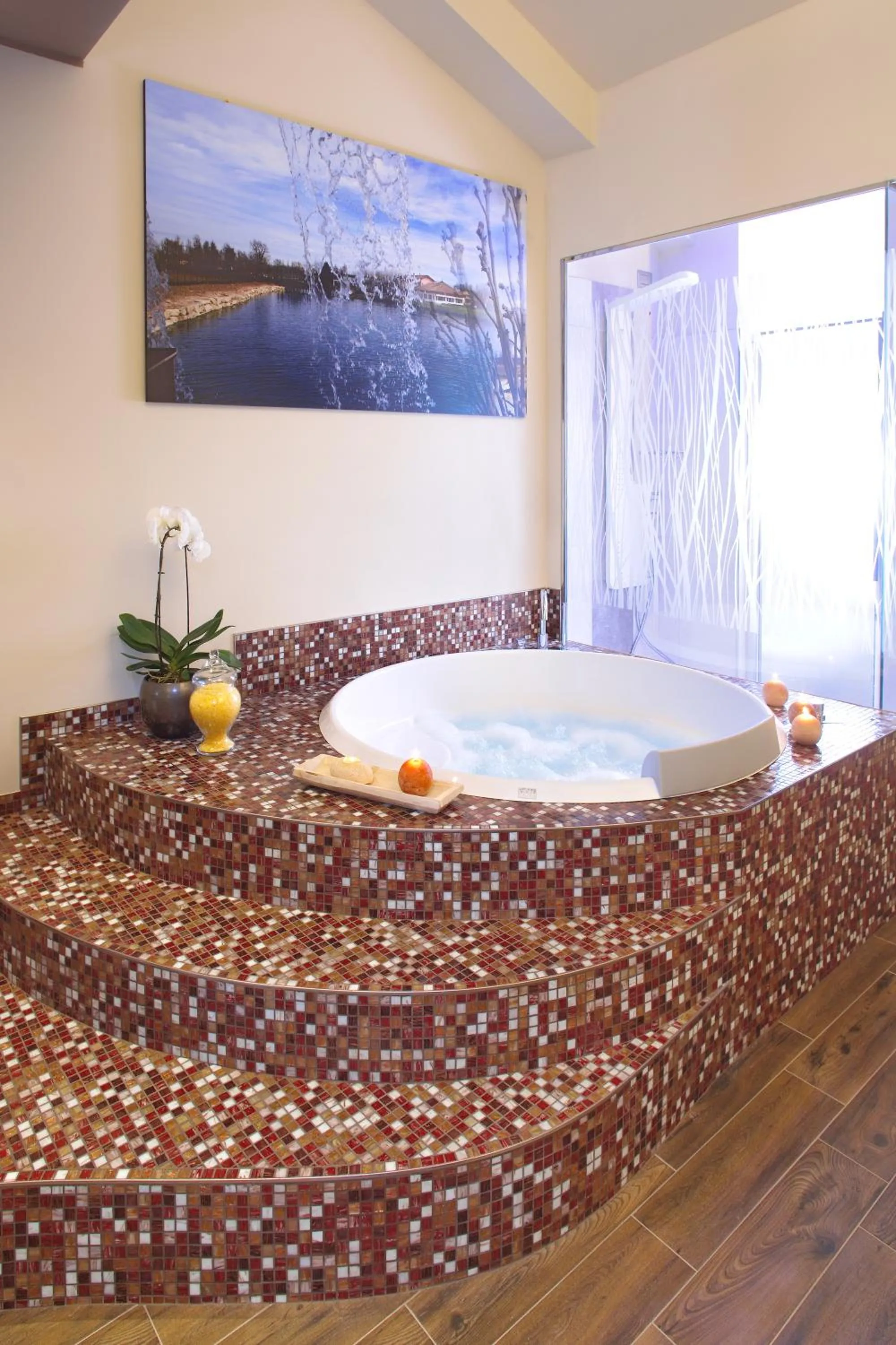 Shower in Hotel Terre Dei Salici