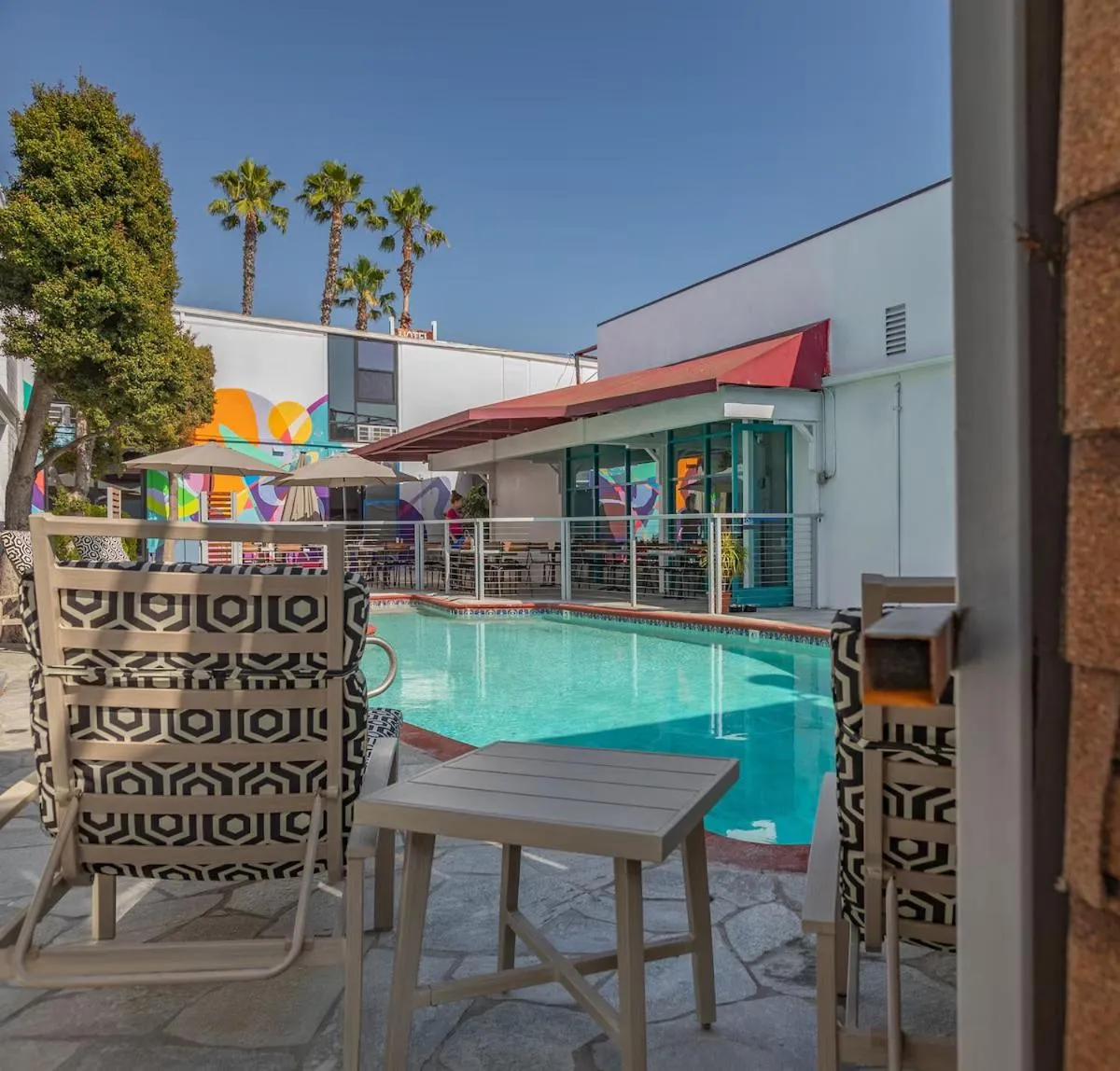 Pool view in Park Plaza Lodge