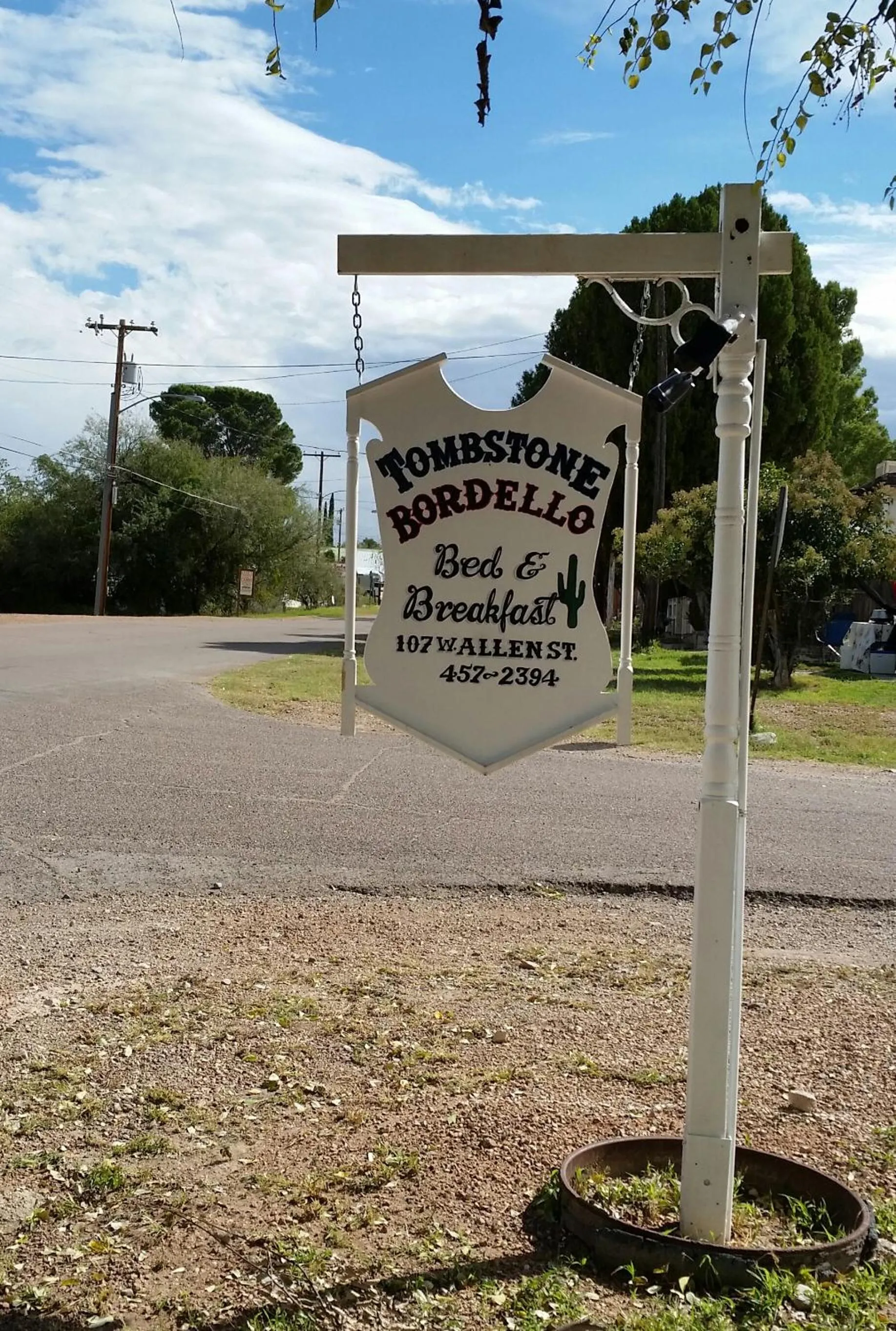 Property logo or sign in Tombstone Bordello Bed & Breakfast