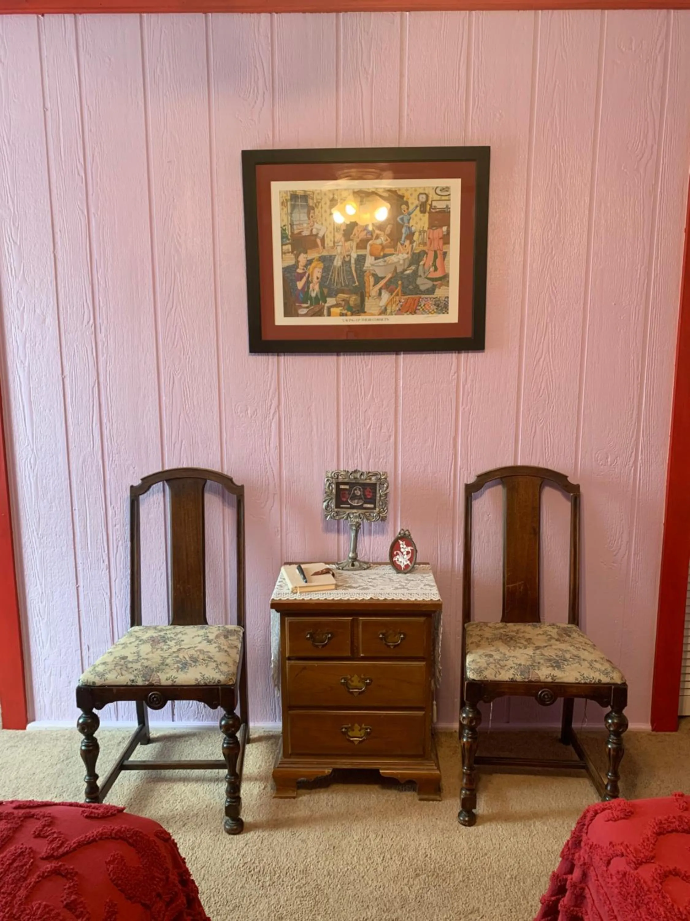 Seating area in Tombstone Bordello Bed & Breakfast