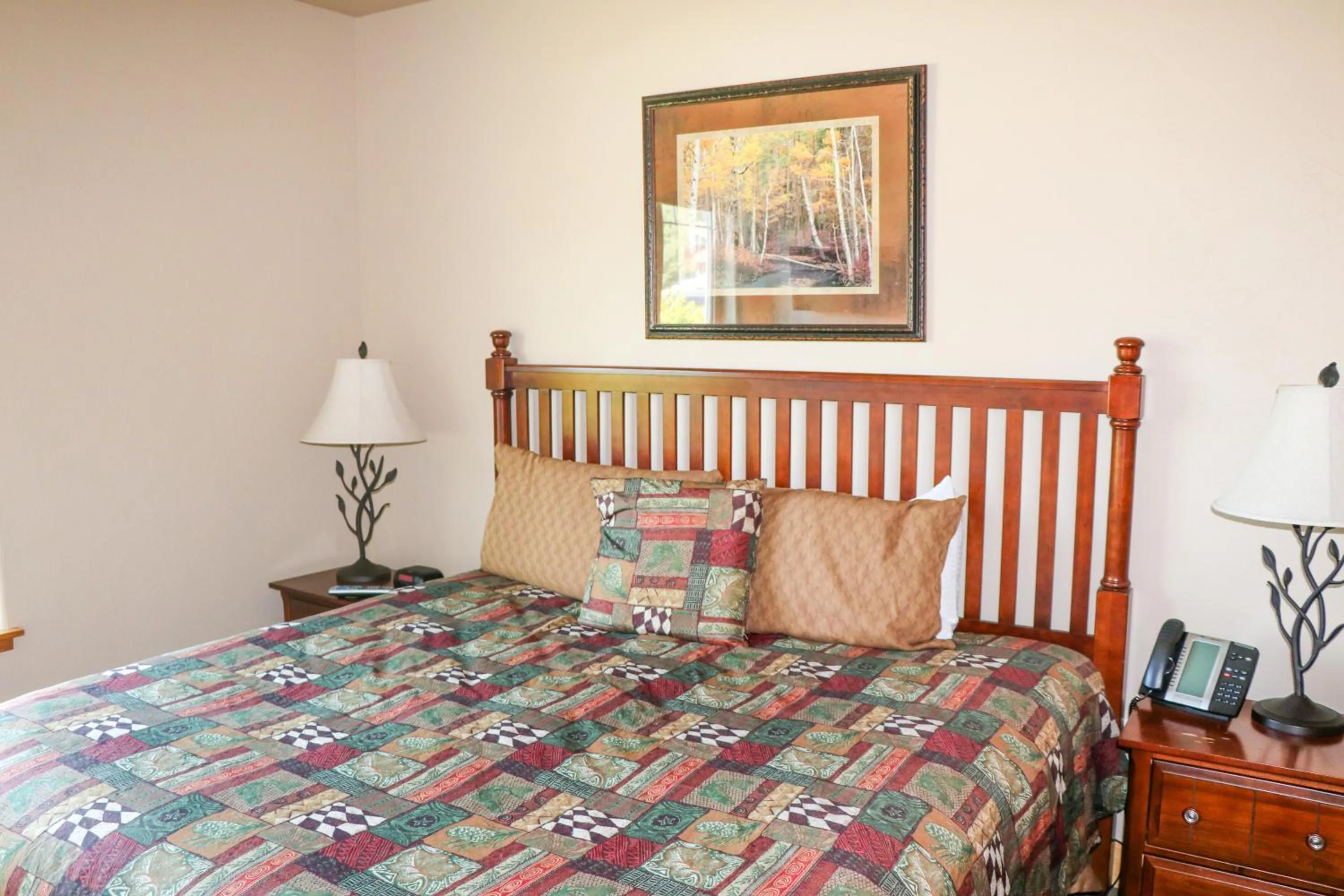 Bed in Meadow Lake Resort & Condos