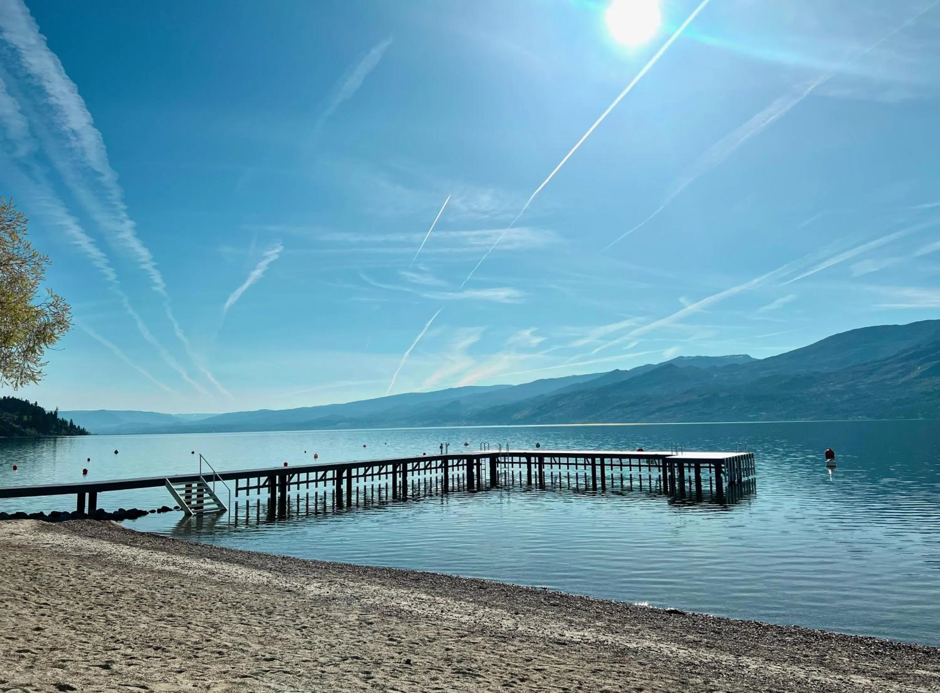 Beach in Peachland Beach Resort