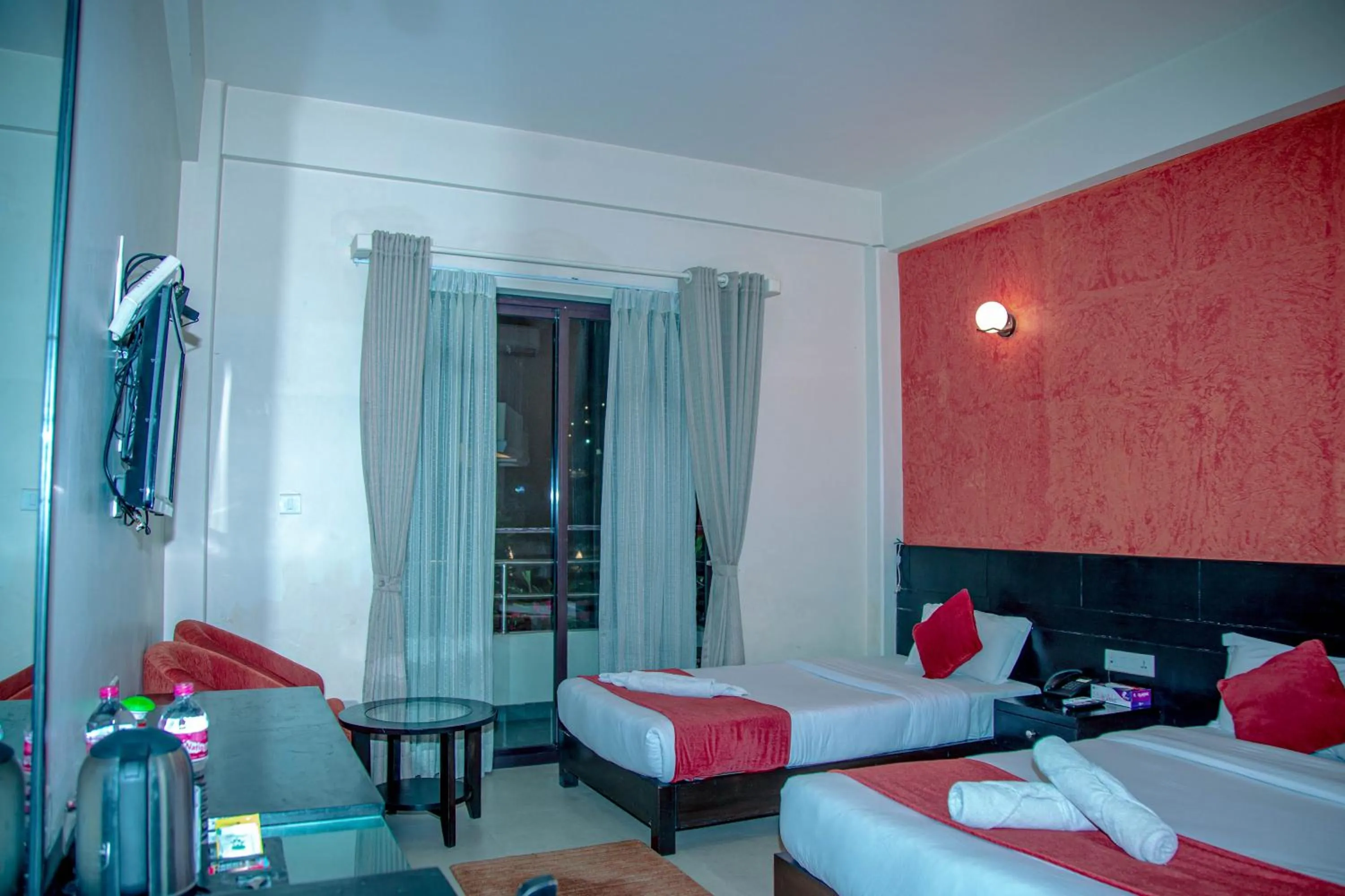 Bed in Tuki Resort Pokhara