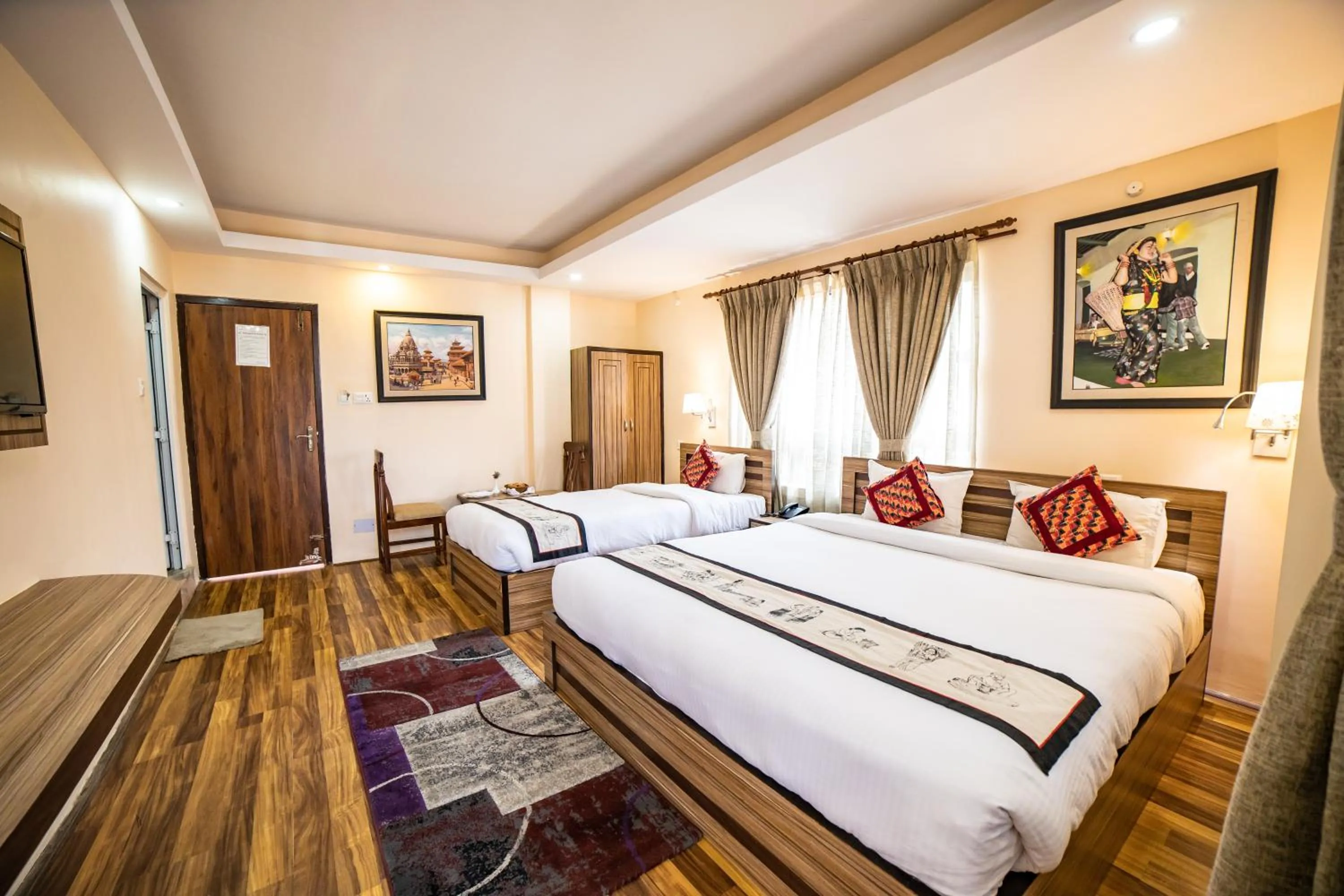 Bedroom, Bed in Kathmandu Garden Home