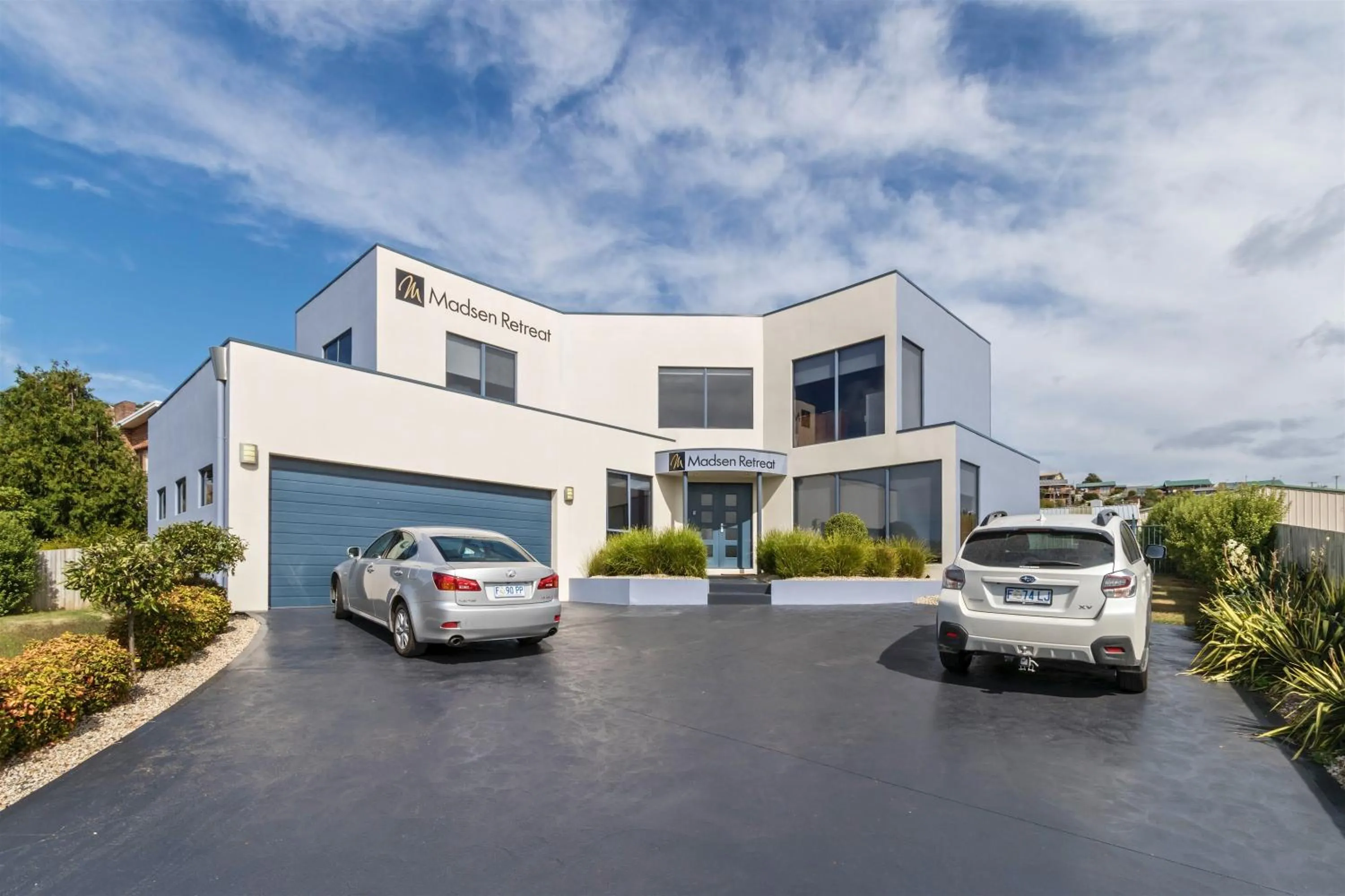 Facade/entrance in Madsen Retreat