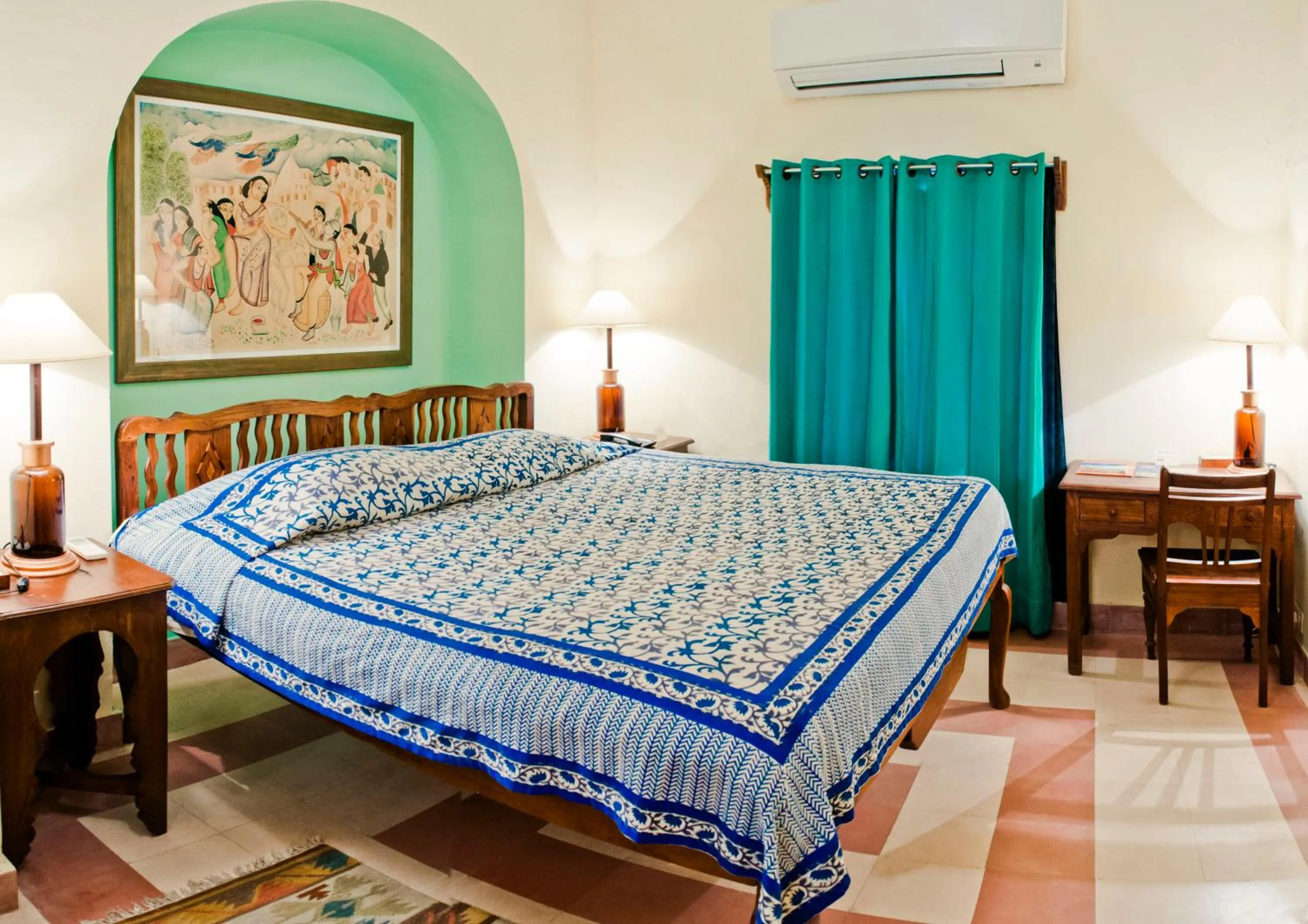 Photo of the whole room, Bed in Neemrana's - Tijara Fort Palace