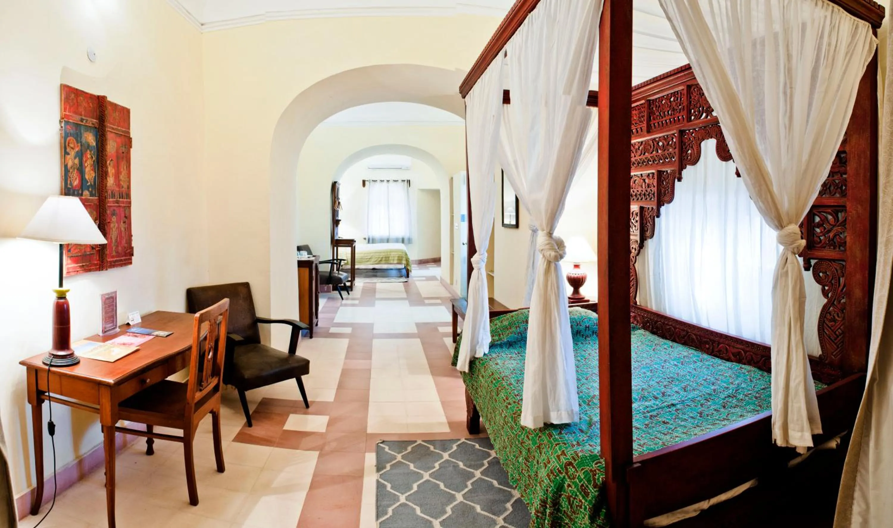 Bed in Neemrana's - Tijara Fort Palace