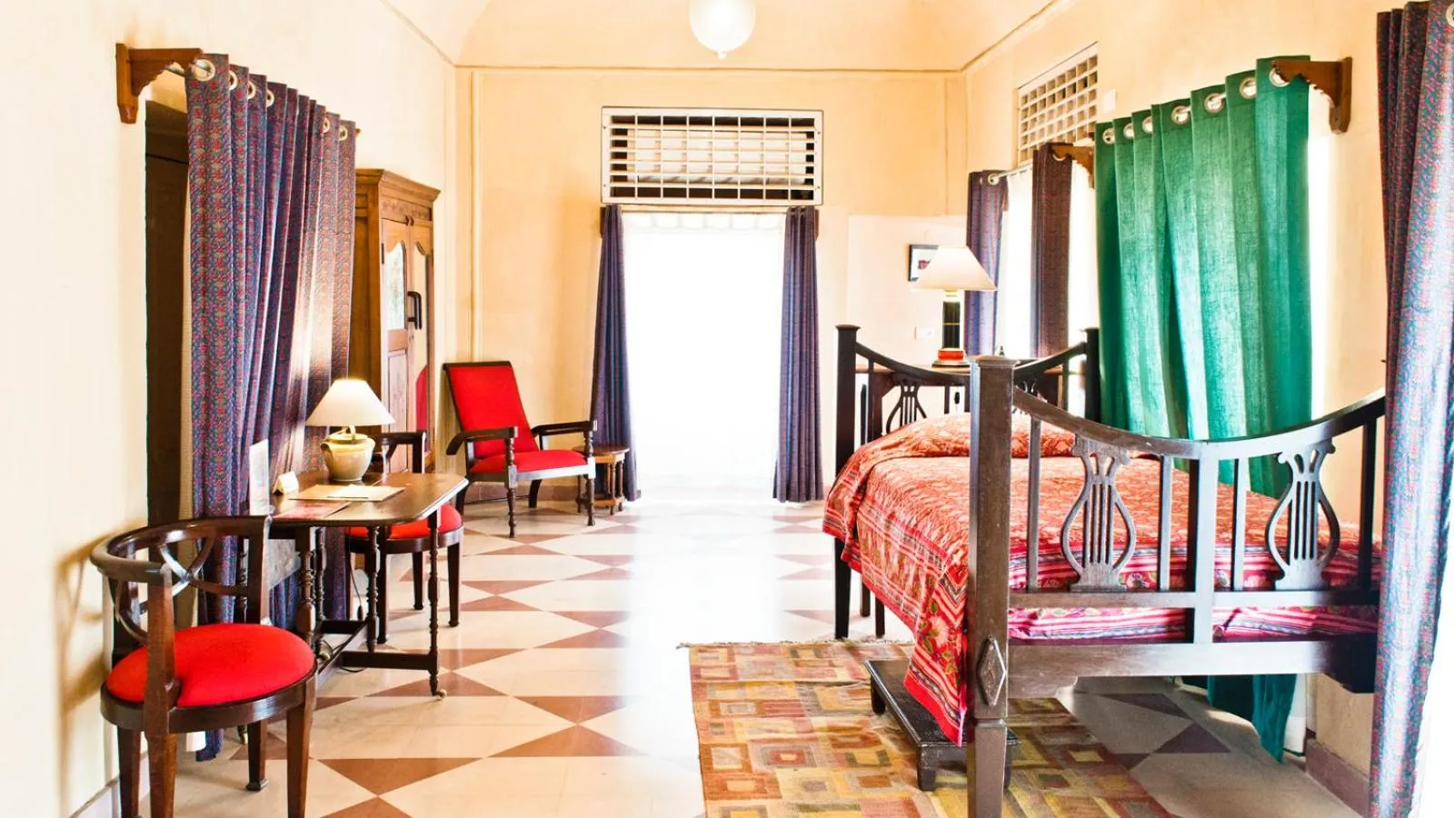 Bed in Neemrana's - Tijara Fort Palace