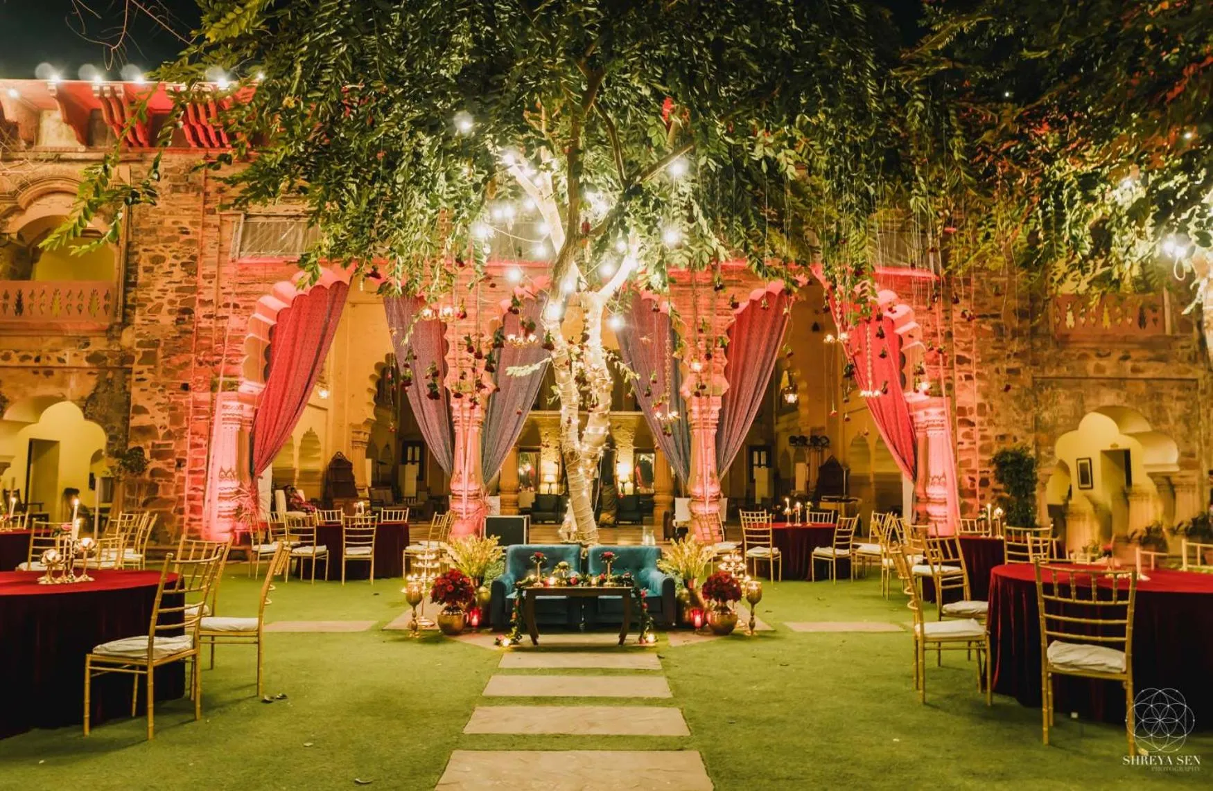 Garden in Neemrana's - Tijara Fort Palace