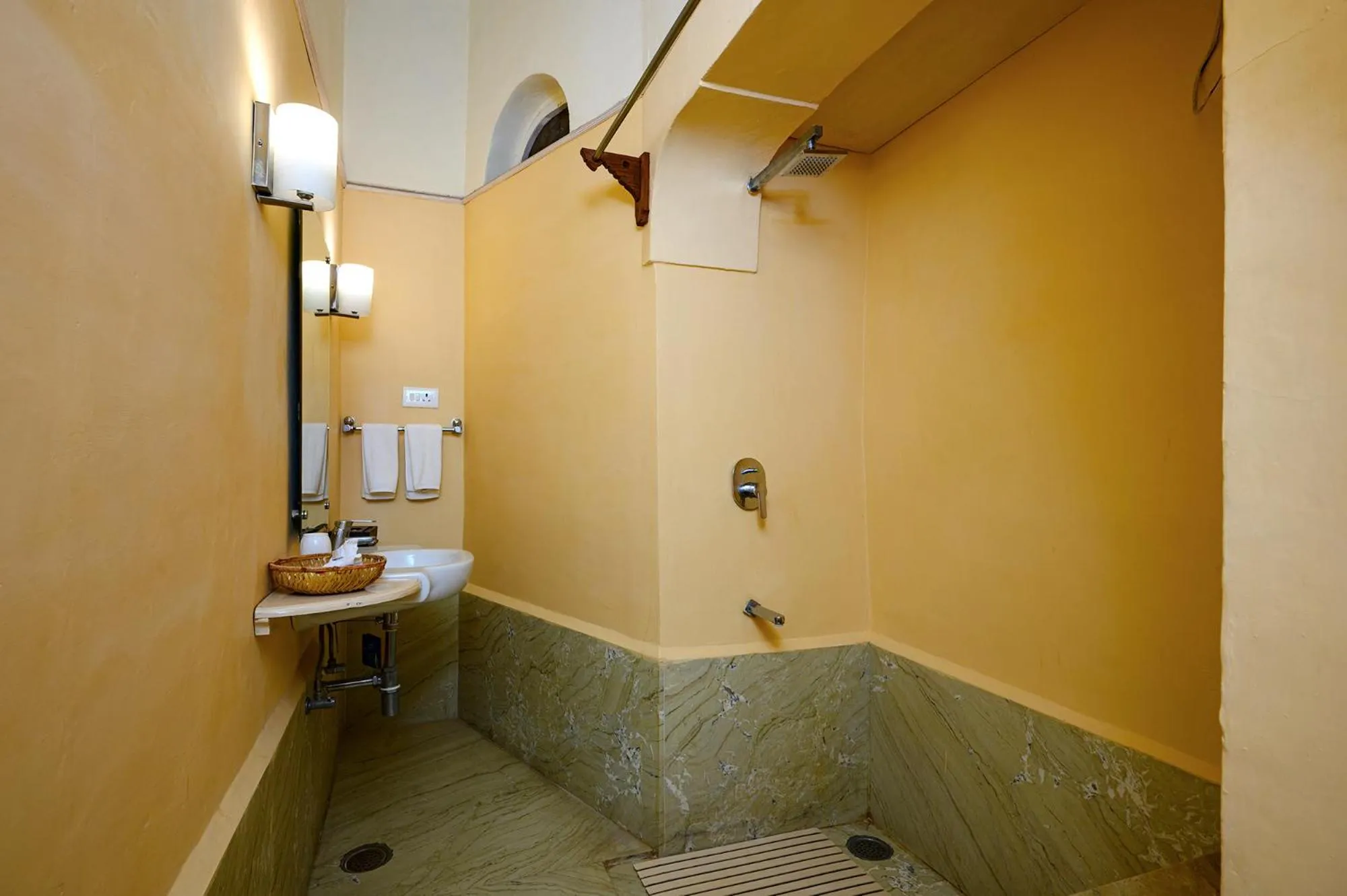 Shower in Neemrana's - Tijara Fort Palace