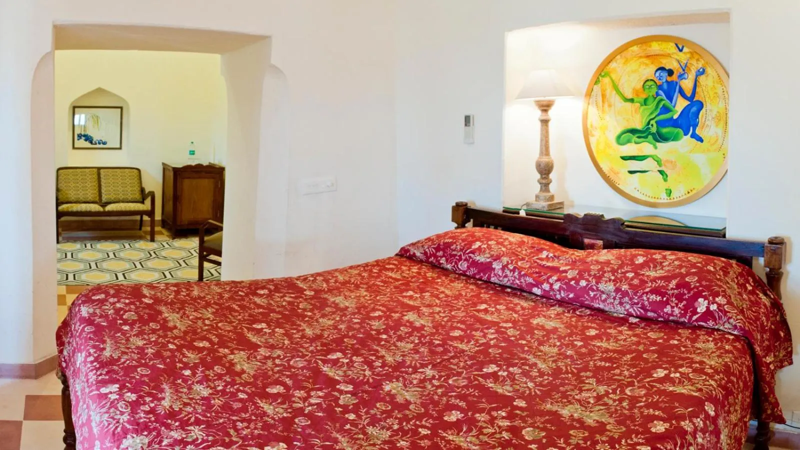 Photo of the whole room, Bed in Neemrana's - Tijara Fort Palace