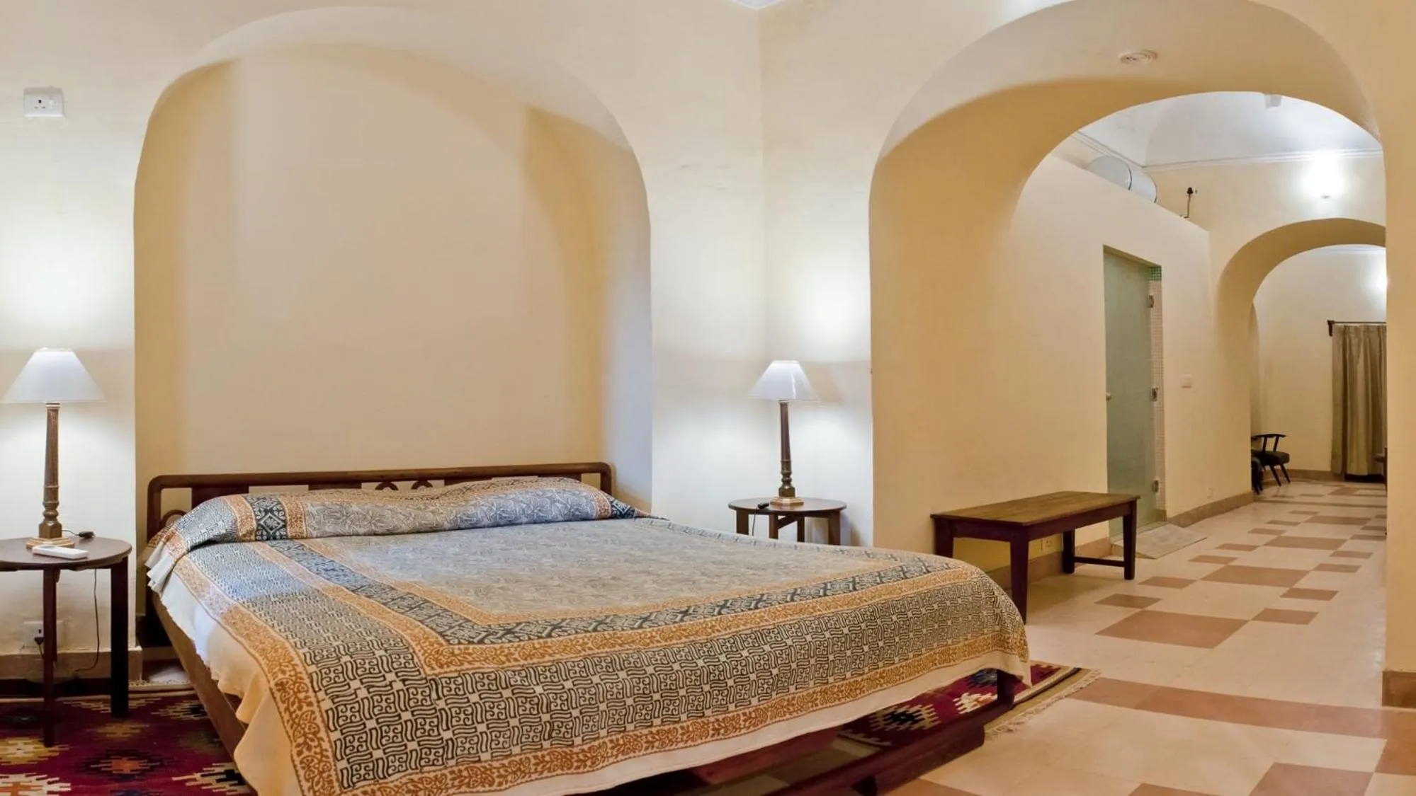 Photo of the whole room, Bed in Neemrana's - Tijara Fort Palace