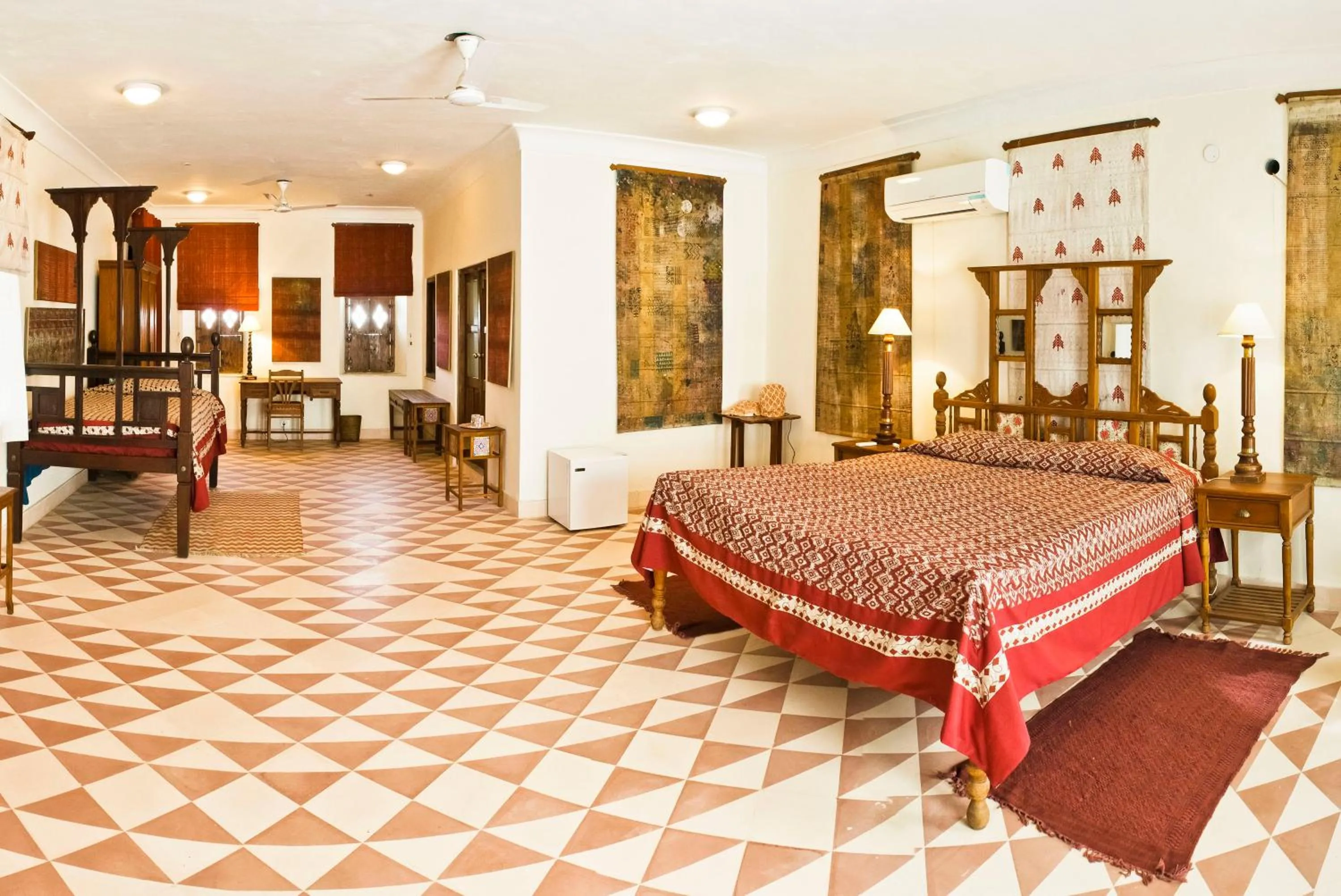 Photo of the whole room, Bed in Neemrana's - Tijara Fort Palace