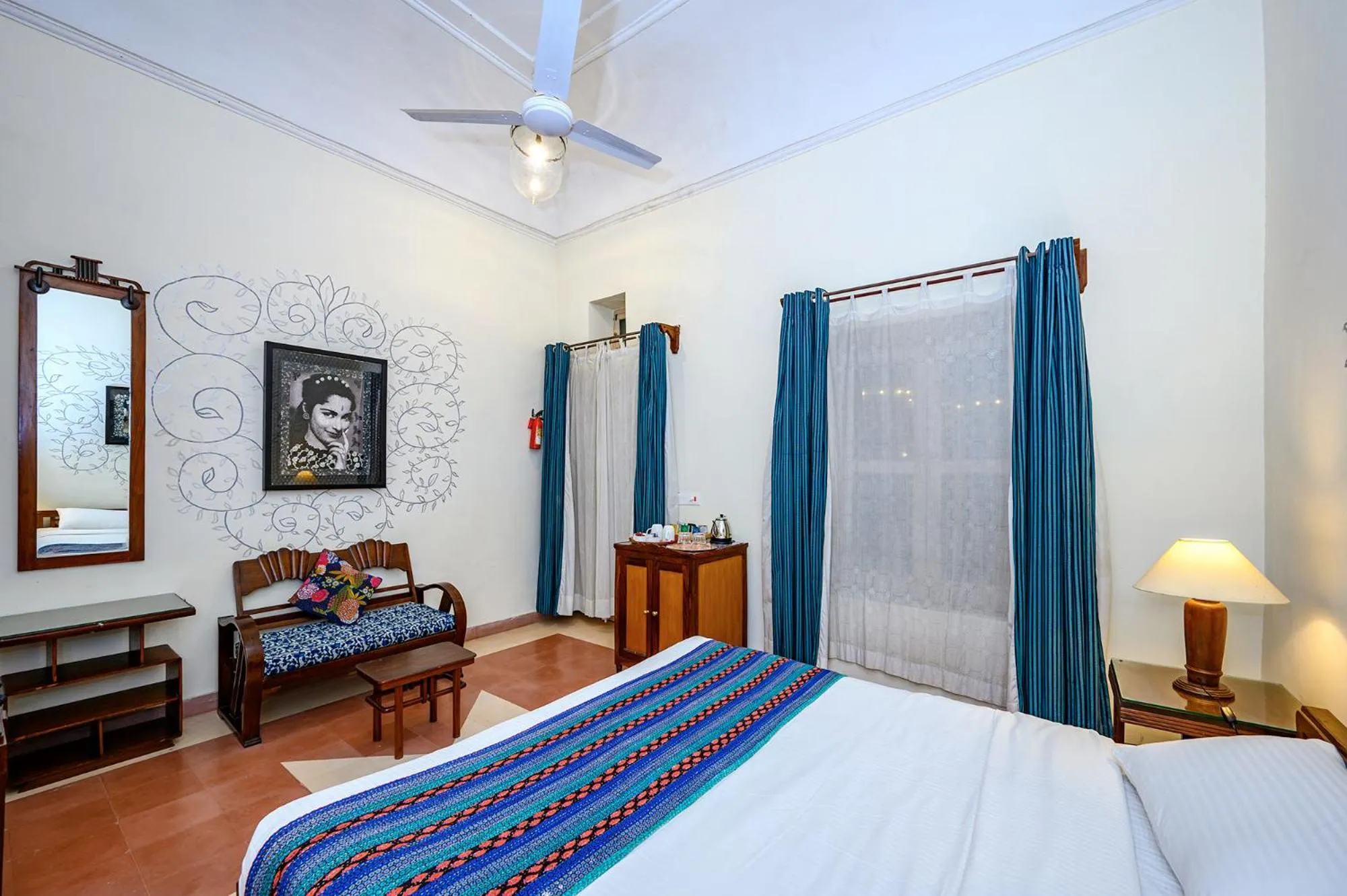 Photo of the whole room, Bed in Neemrana's - Tijara Fort Palace