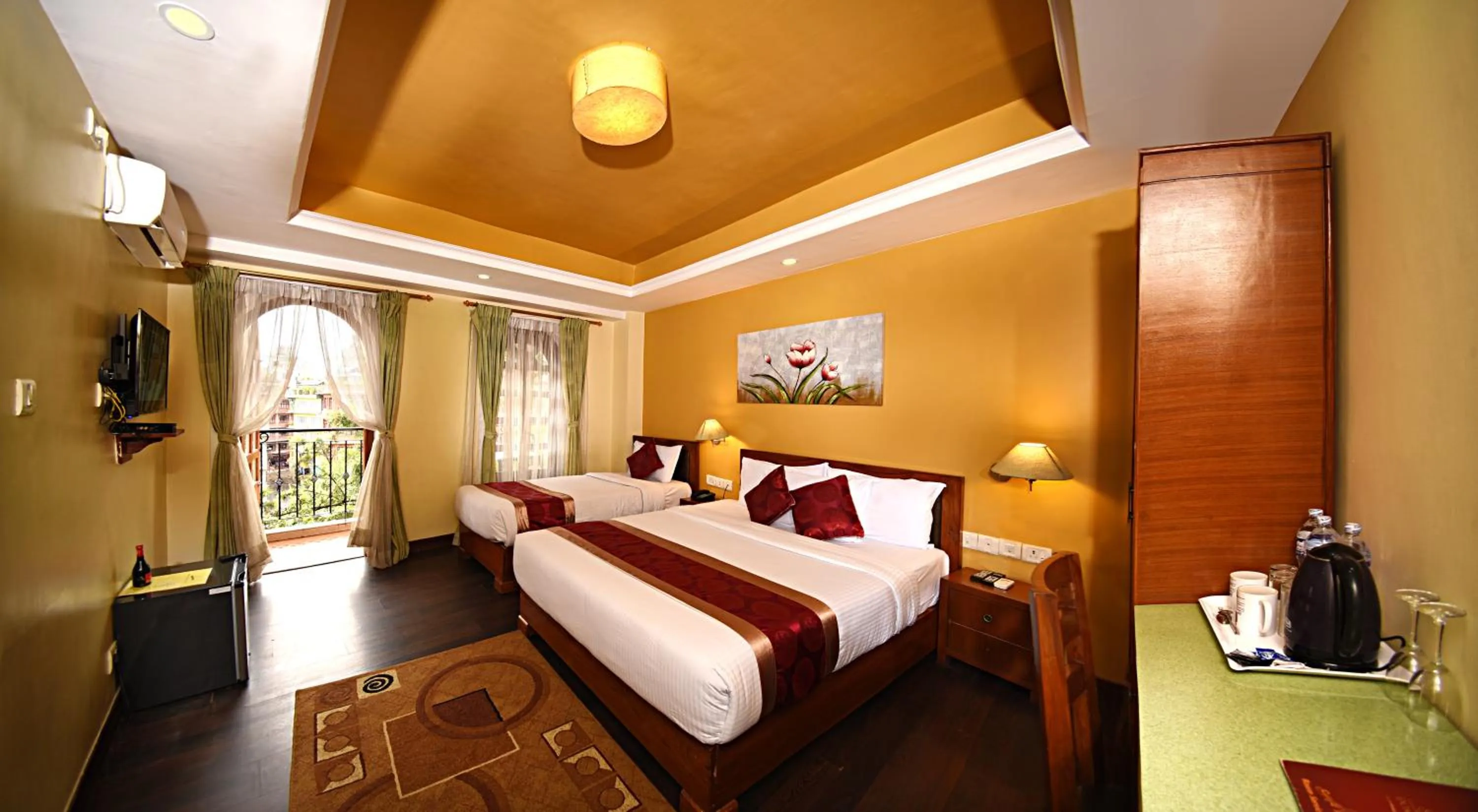 Photo of the whole room, Bed in DOM Himalaya Hotel