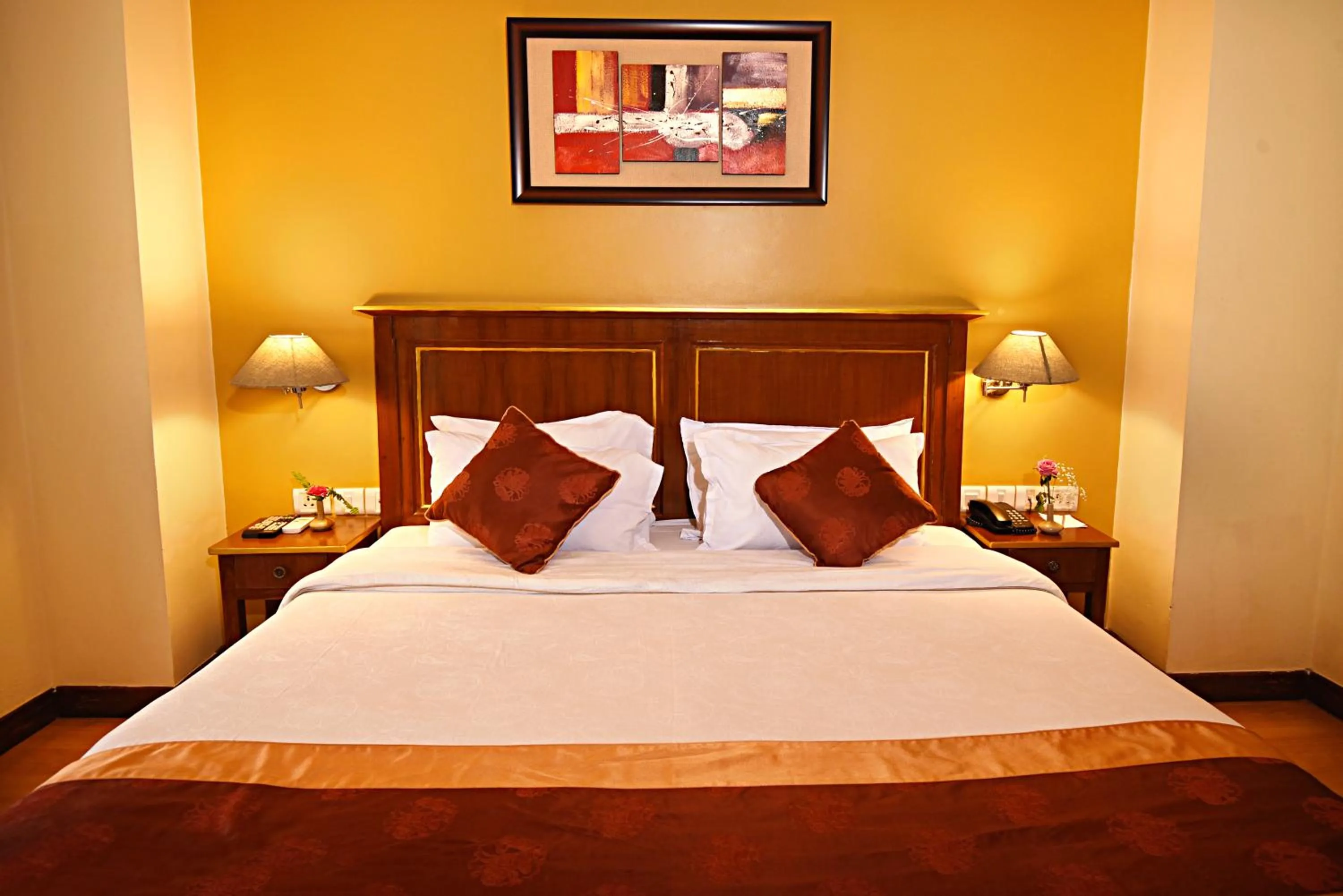 Photo of the whole room, Bed in DOM Himalaya Hotel