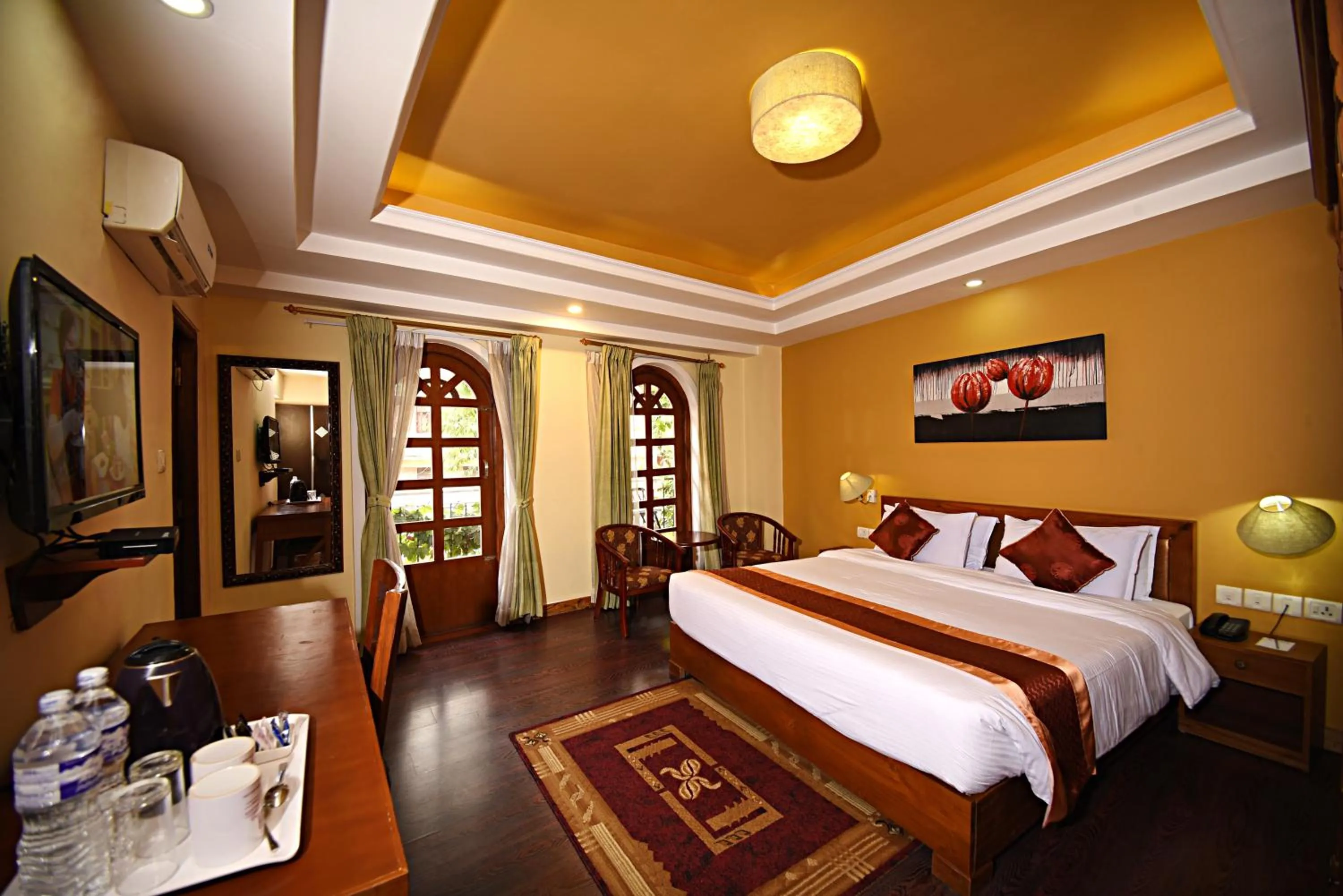 Photo of the whole room, Bed in DOM Himalaya Hotel