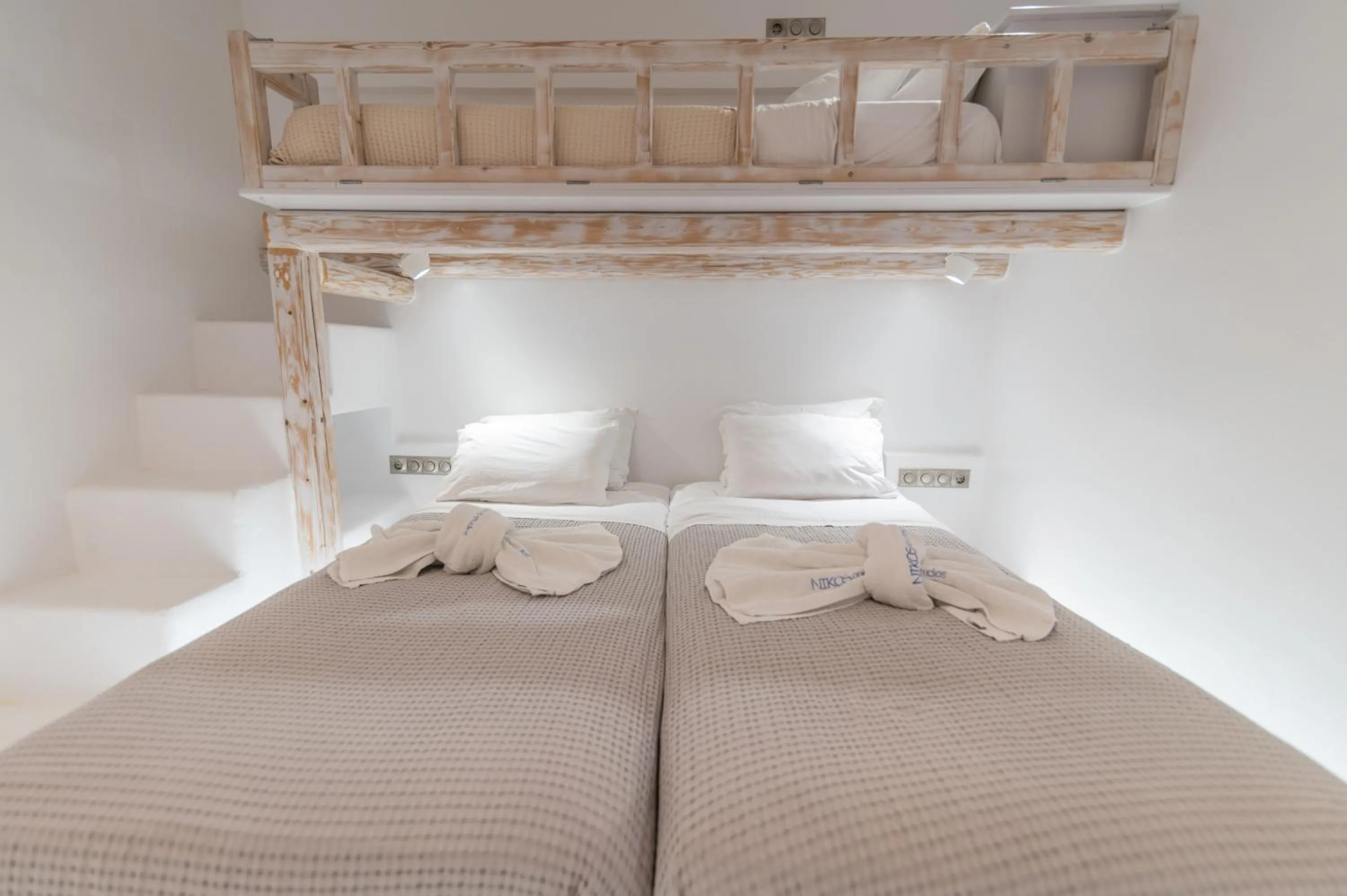 Bedroom, Bed in Nikos Apartments and Studios