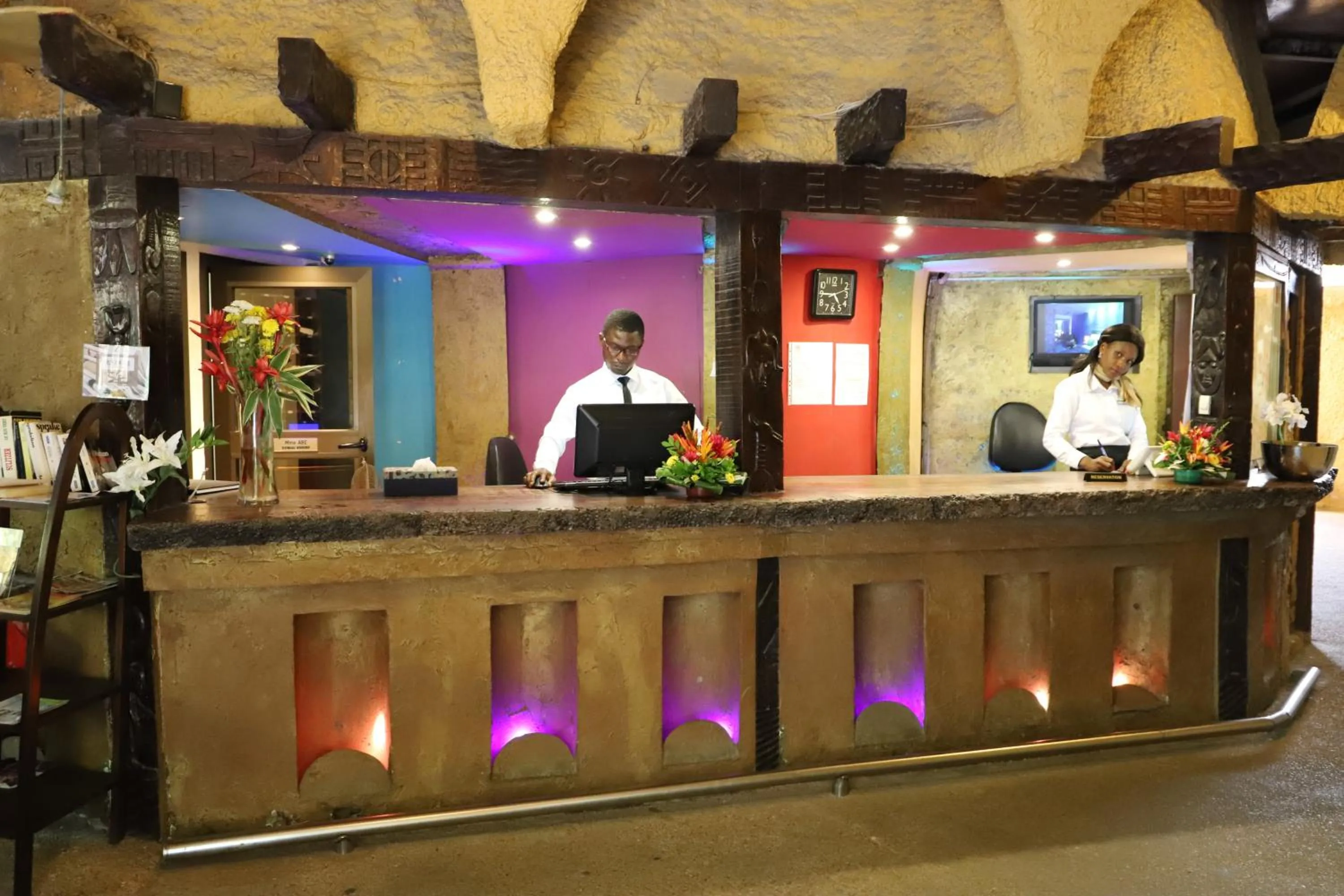 Lobby or reception in Le Wafou