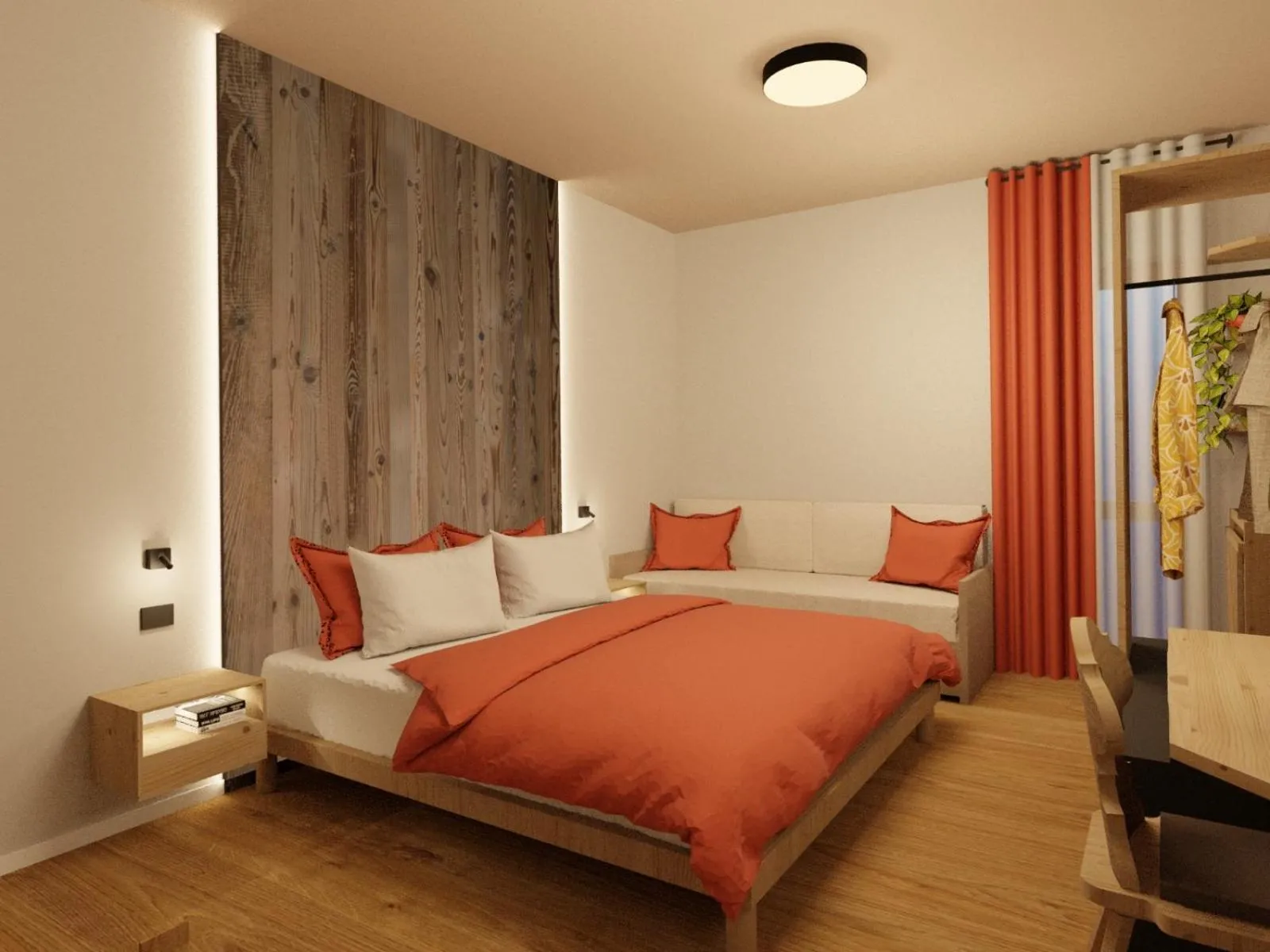 Bed in Hotel Dolomiti Des Alpes