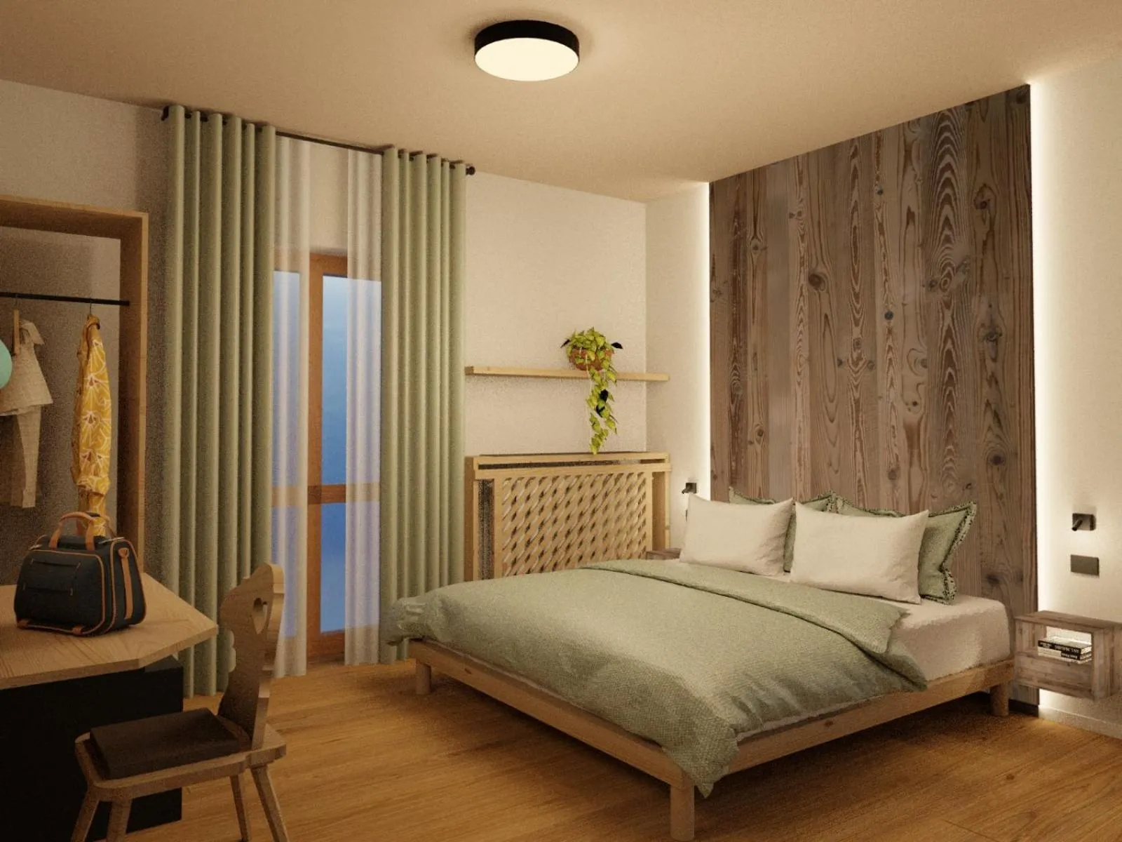 Bed in Hotel Dolomiti Des Alpes