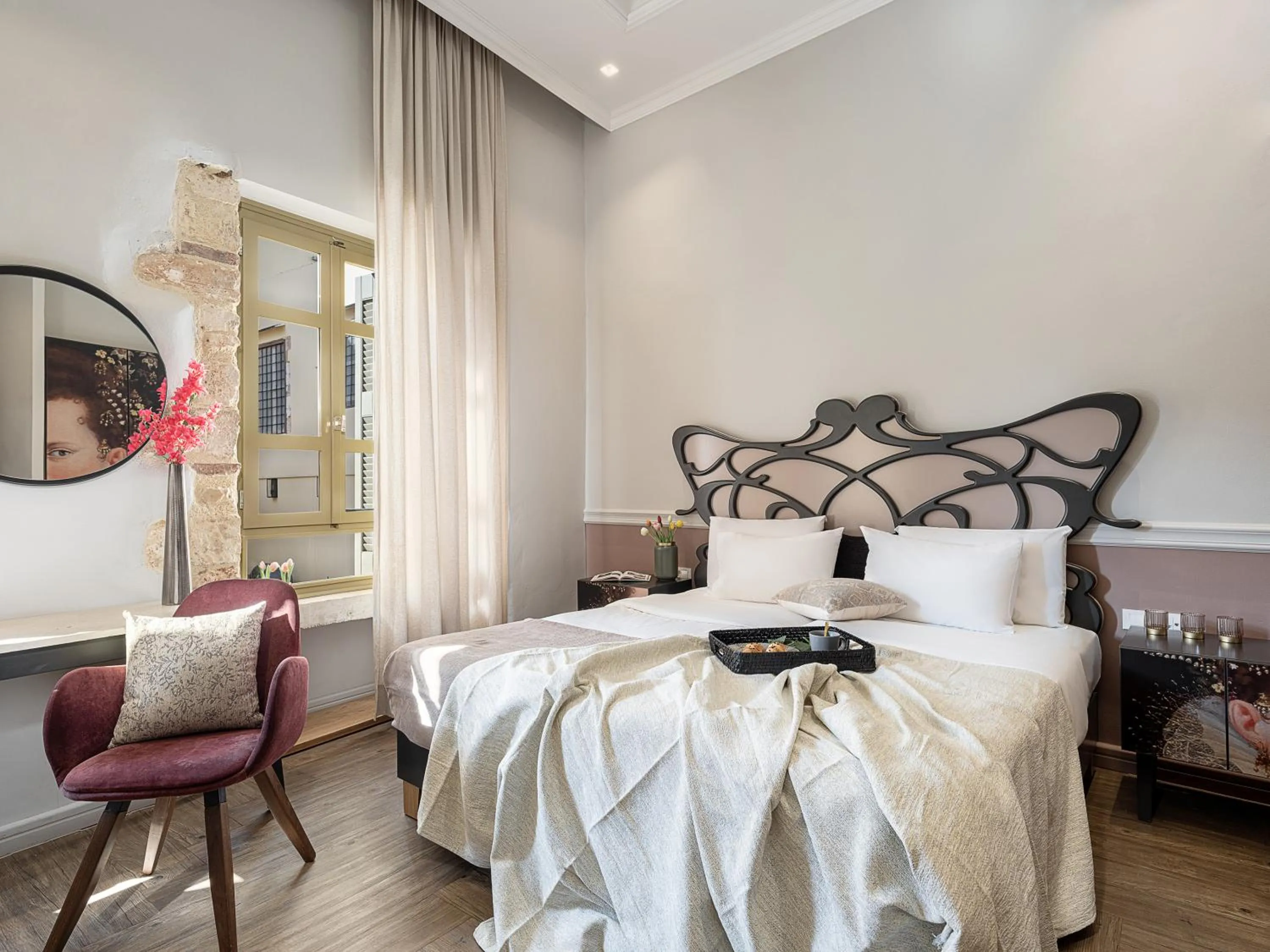 Bed in Elia Palatino Hotel