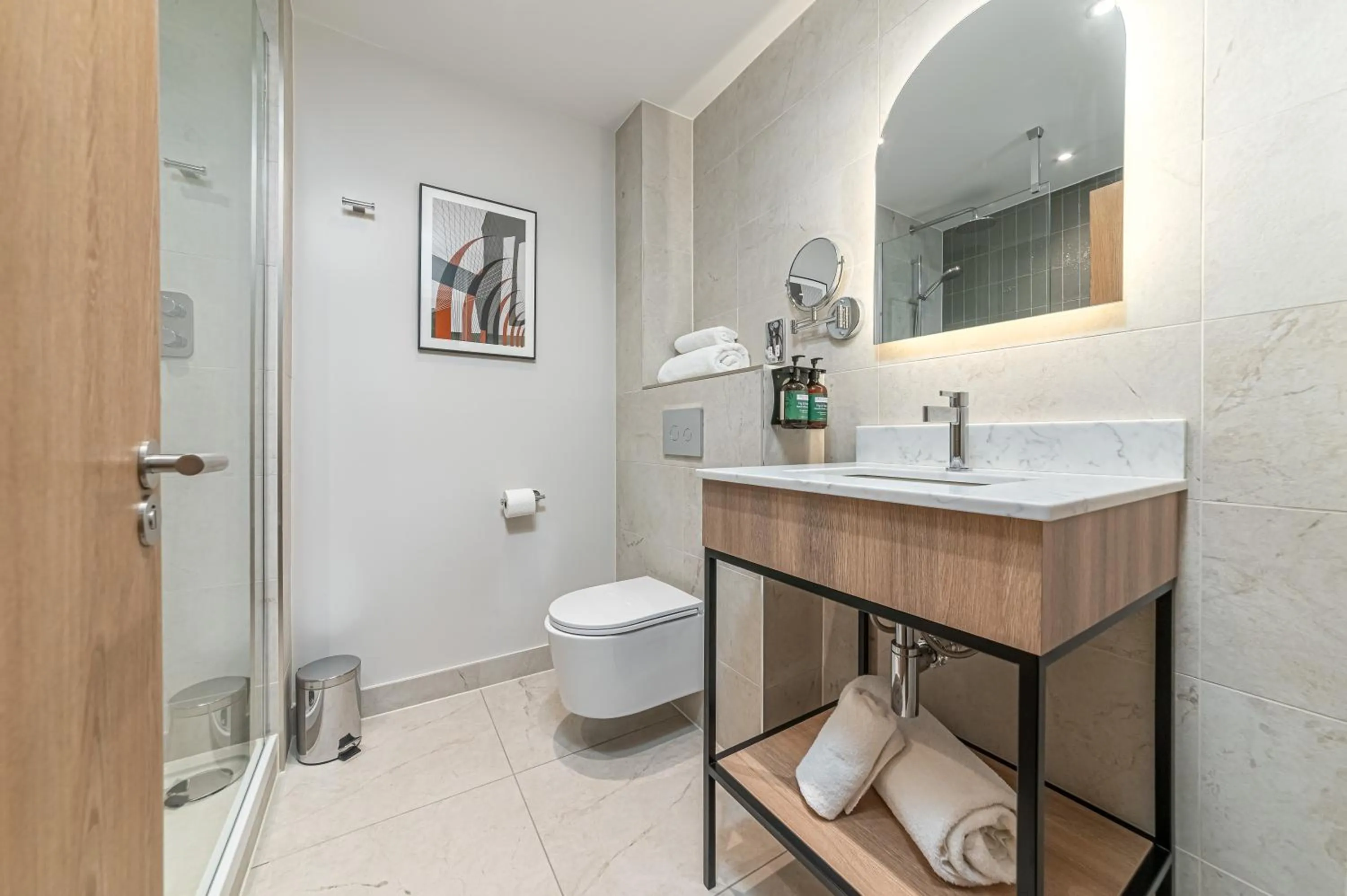 Bathroom in voco Rockingham Forest Corby by IHG