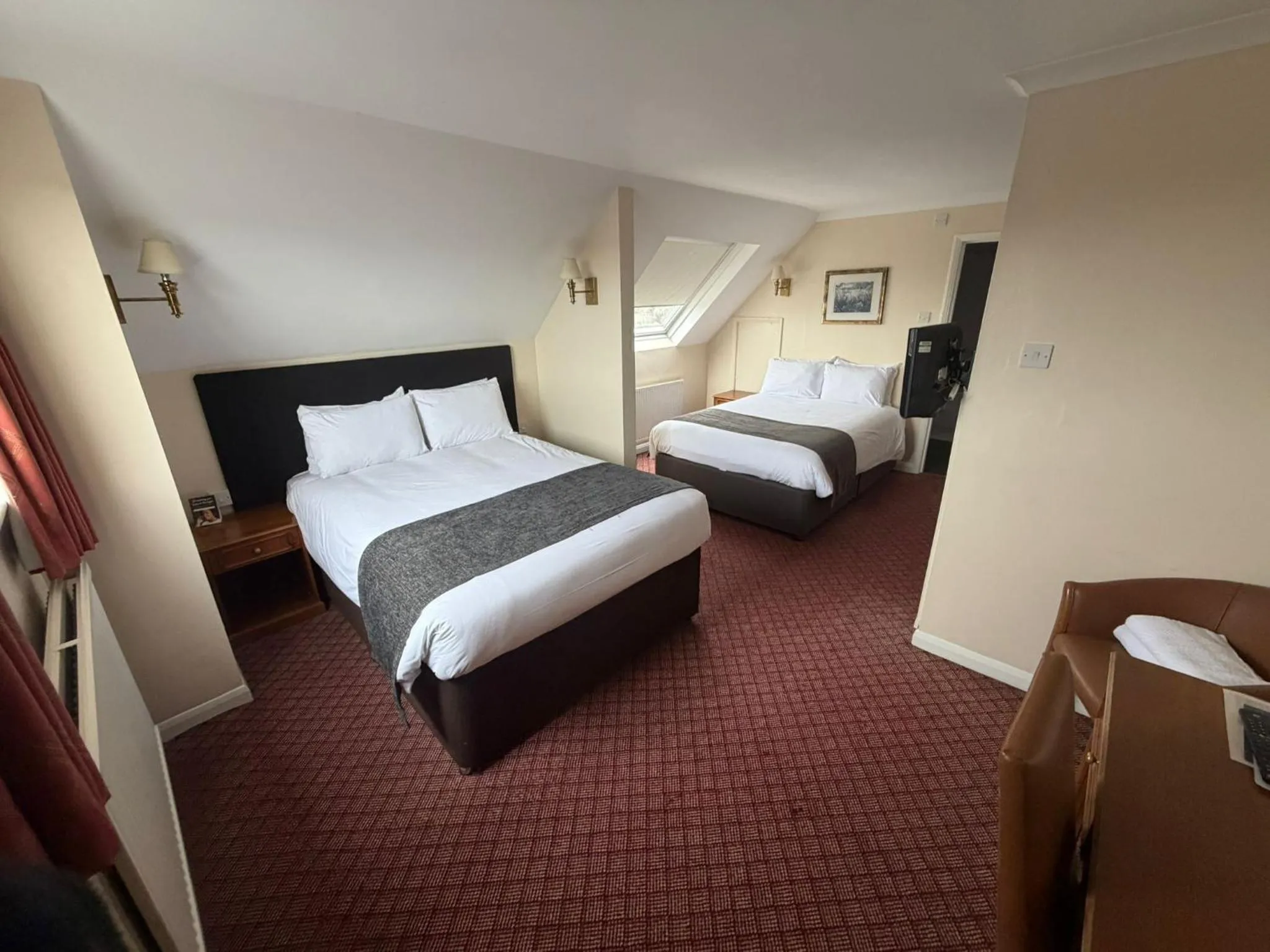 Bed in Raven Hotel by Greene King Inns